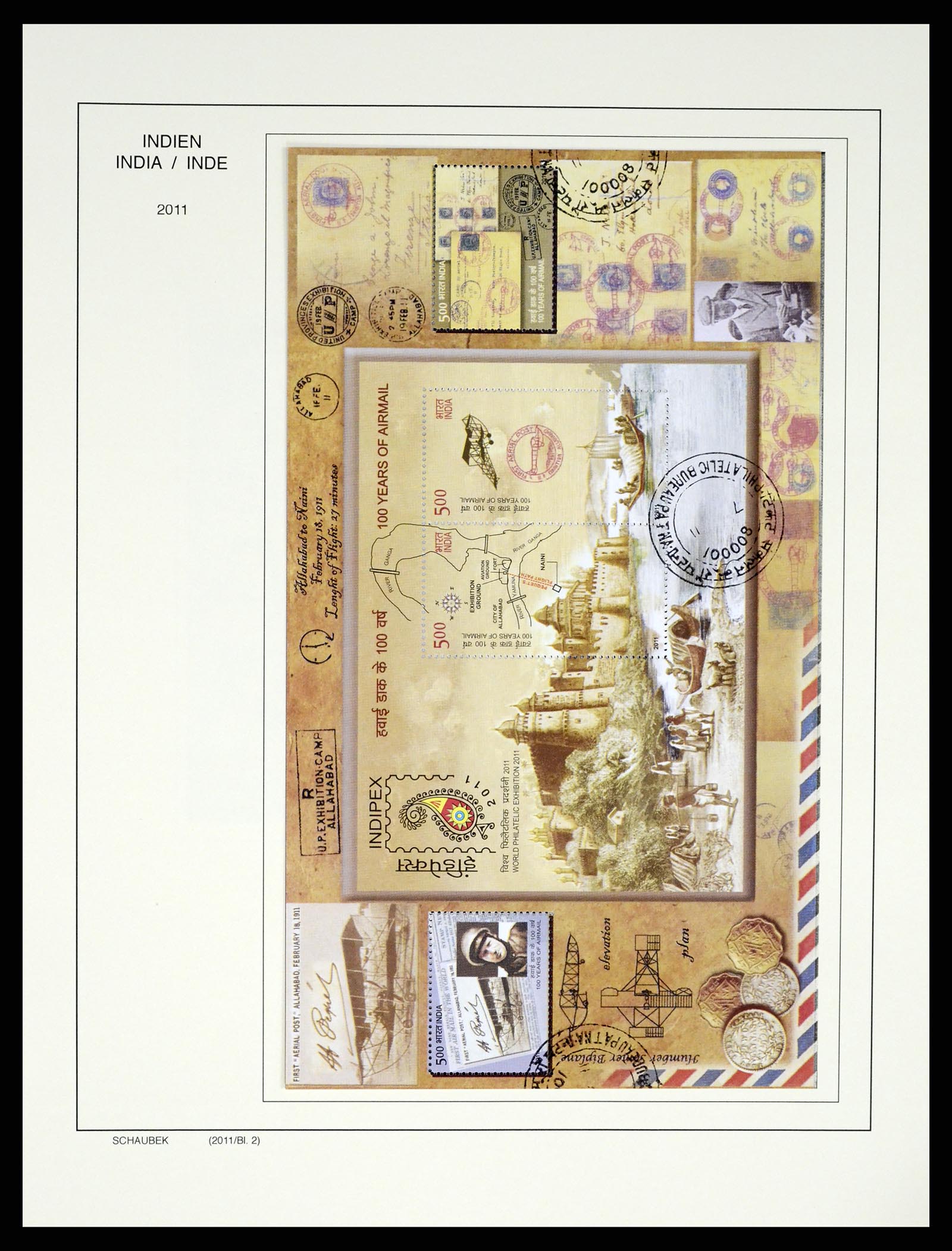 37304 374 - Postzegelverzameling 37304 India 1947-2016.