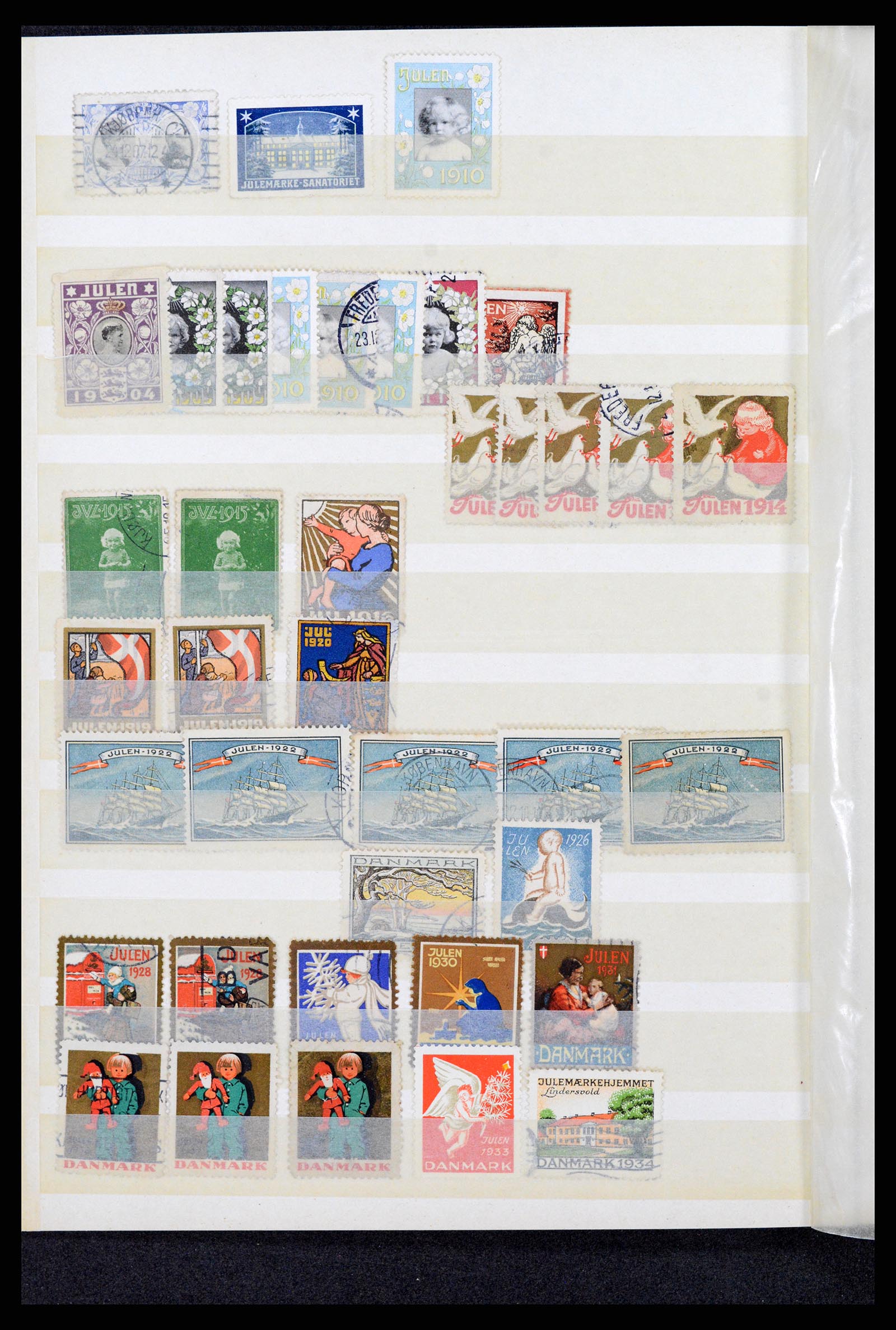 37305 0001 - Postzegelverzameling 37305 Scandinavië julzegels vanaf 1904.