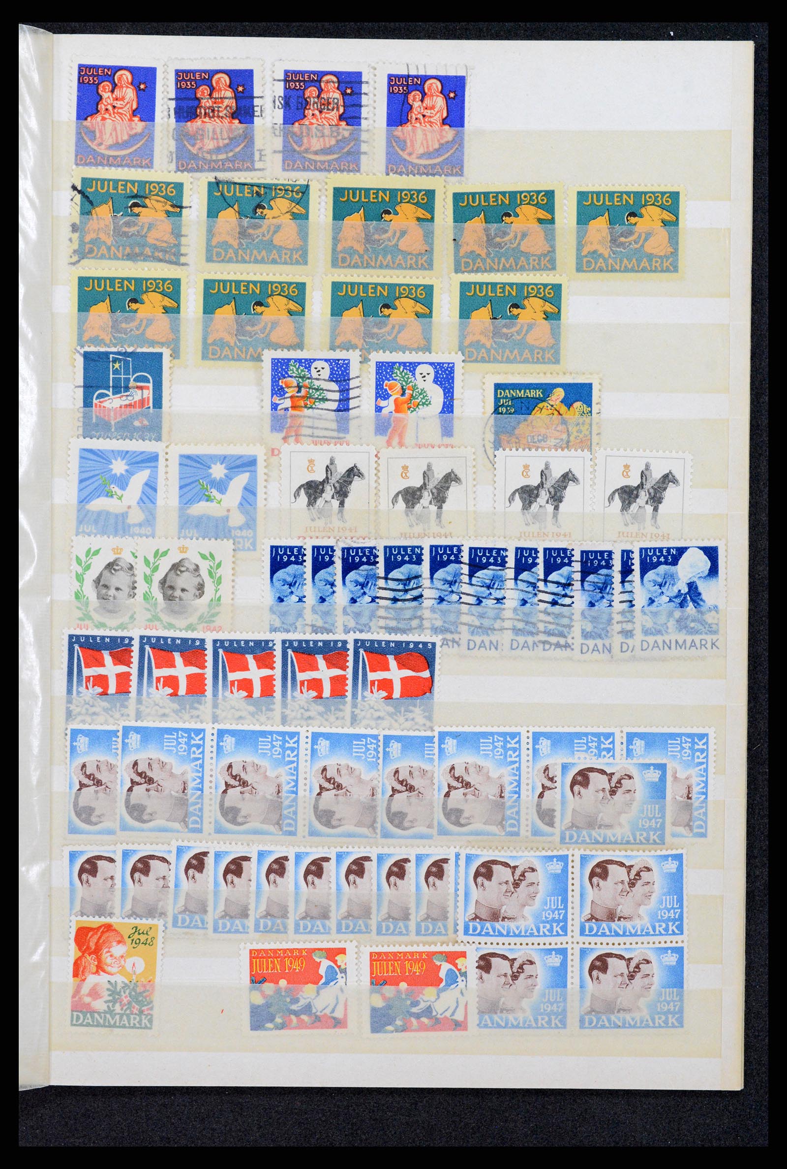37305 0002 - Postzegelverzameling 37305 Scandinavië julzegels vanaf 1904.