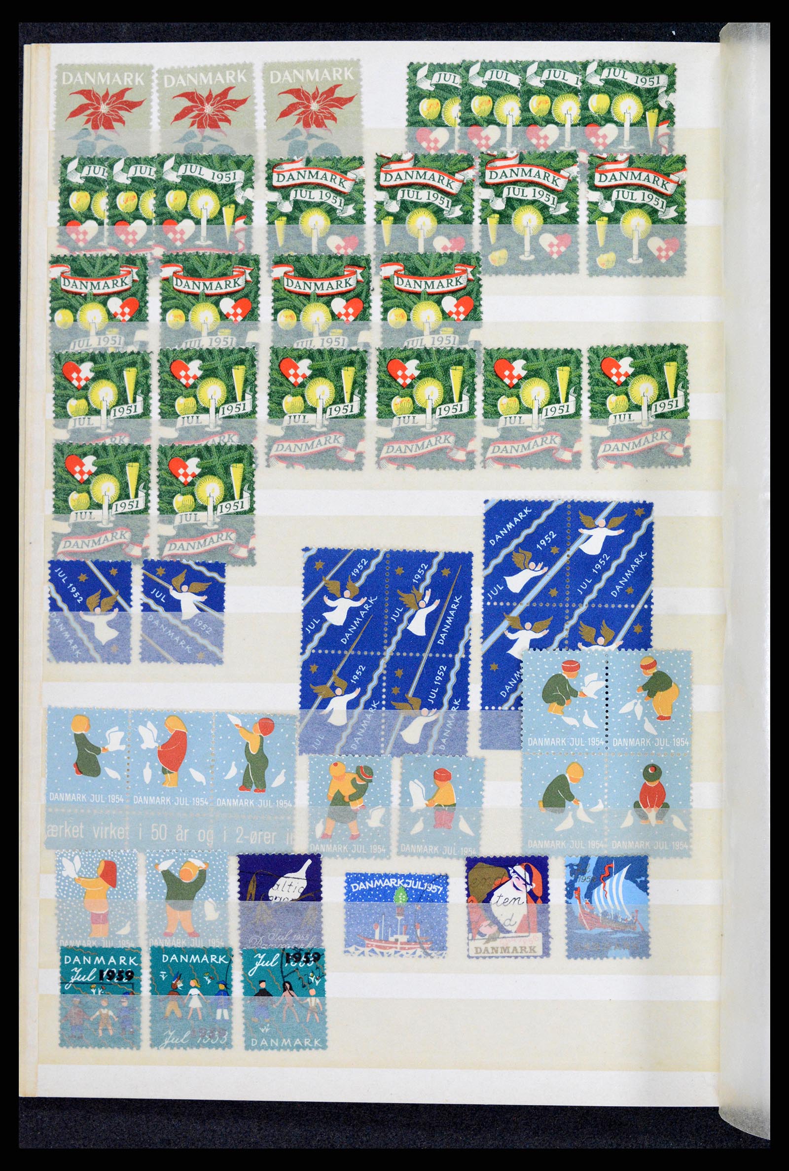 37305 0003 - Postzegelverzameling 37305 Scandinavië julzegels vanaf 1904.