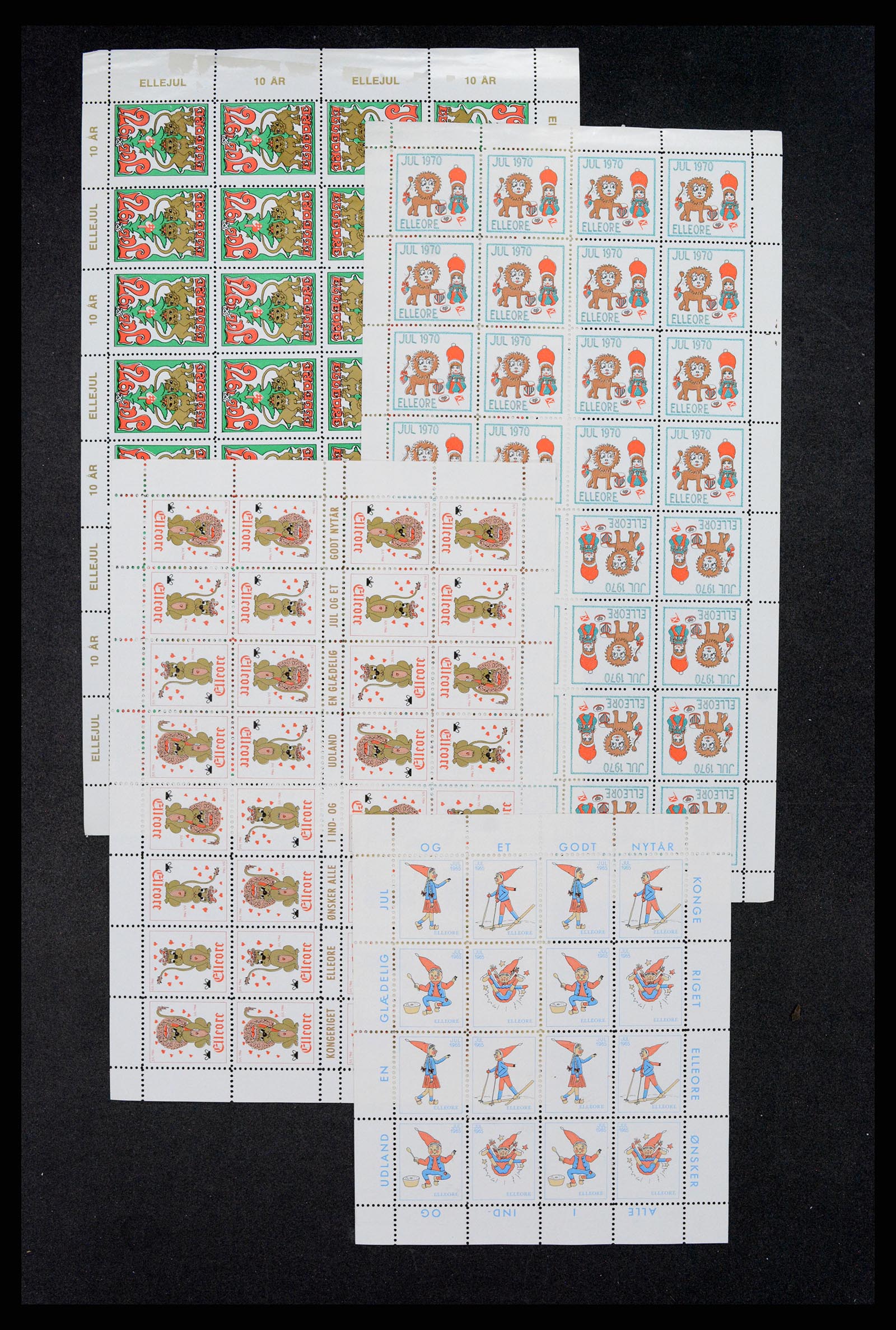 37305 0038 - Stamp collection 37305 Scandinavi julstamps from 1904.