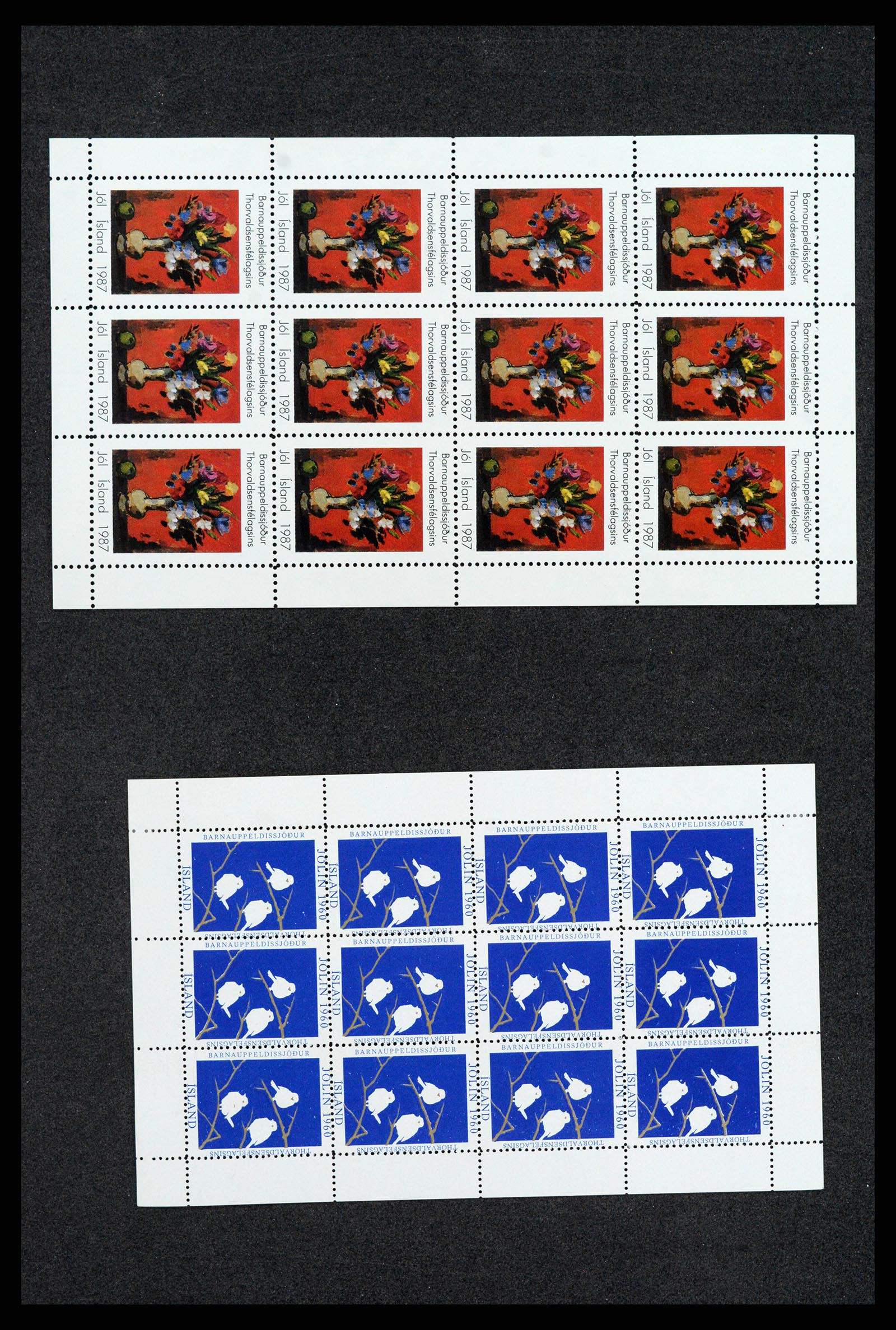 37305 0053 - Stamp collection 37305 Scandinavi julstamps from 1904.