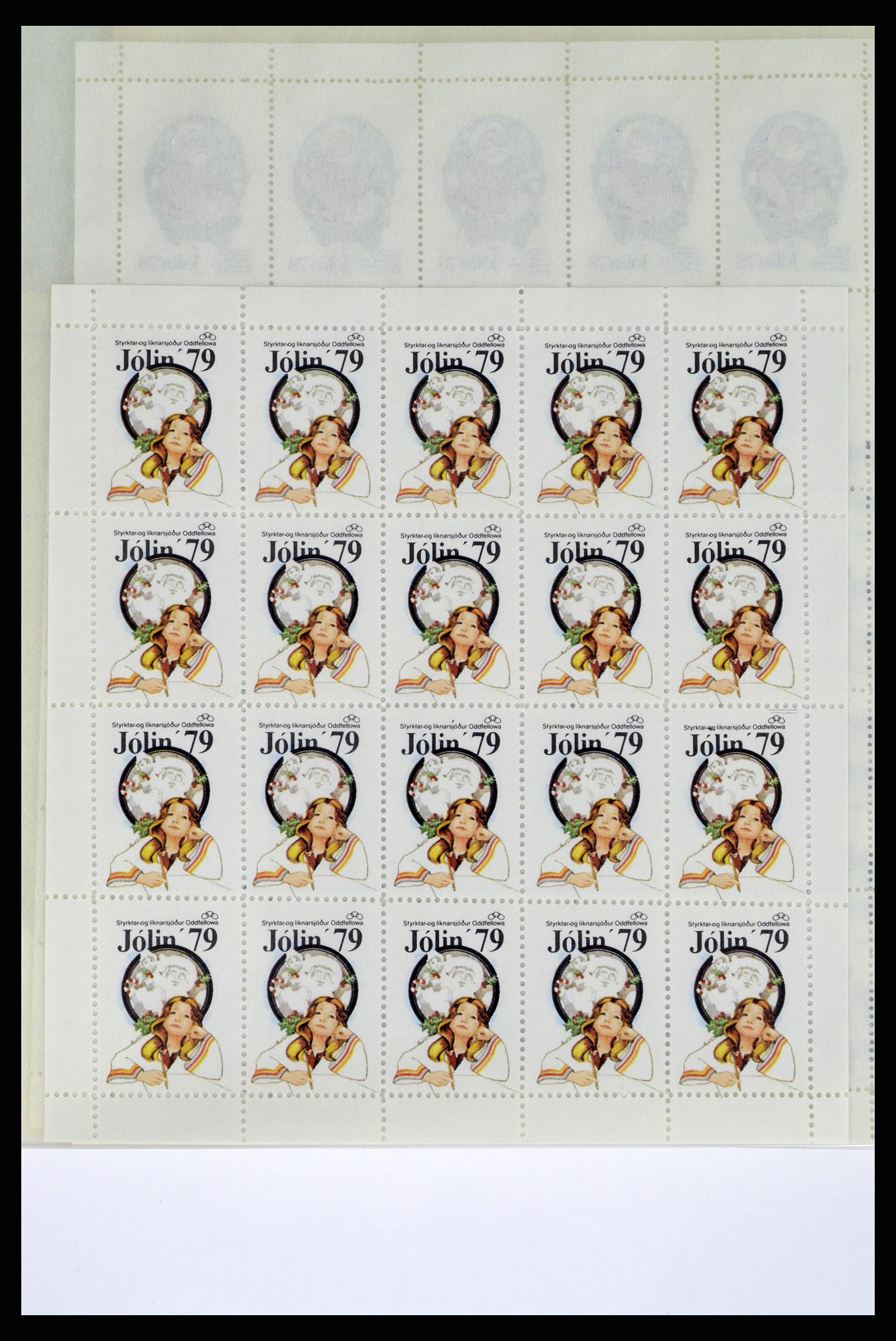 37305 991 - Stamp collection 37305 Scandinavi julstamps from 1904.