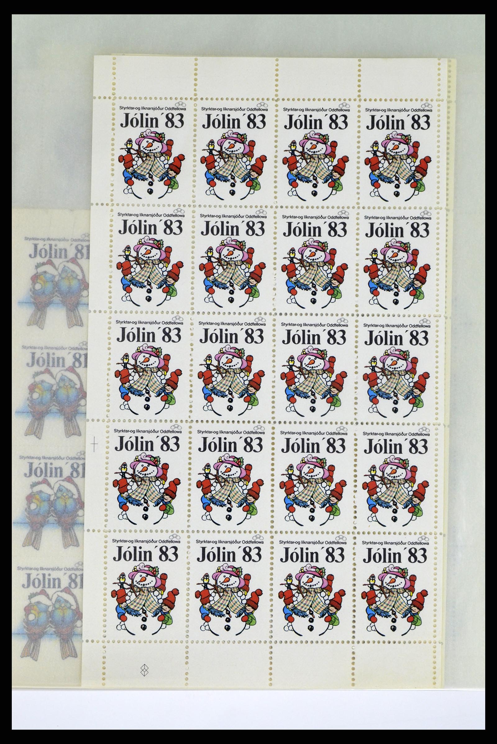 37305 995 - Stamp collection 37305 Scandinavi julstamps from 1904.