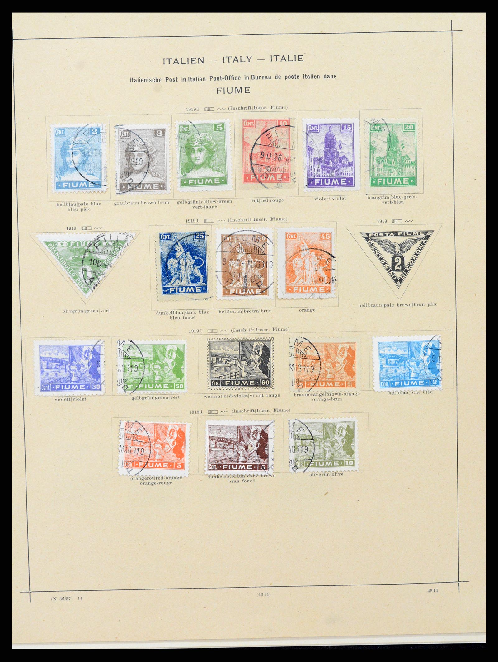 37306 008 - Stamp collection 37306 Italian post abroad 1874-1920.