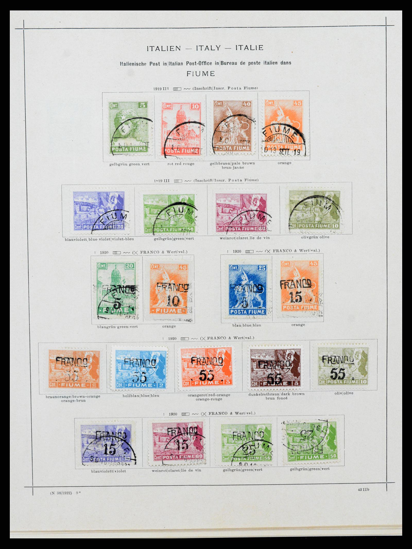 37306 010 - Stamp collection 37306 Italian post abroad 1874-1920.