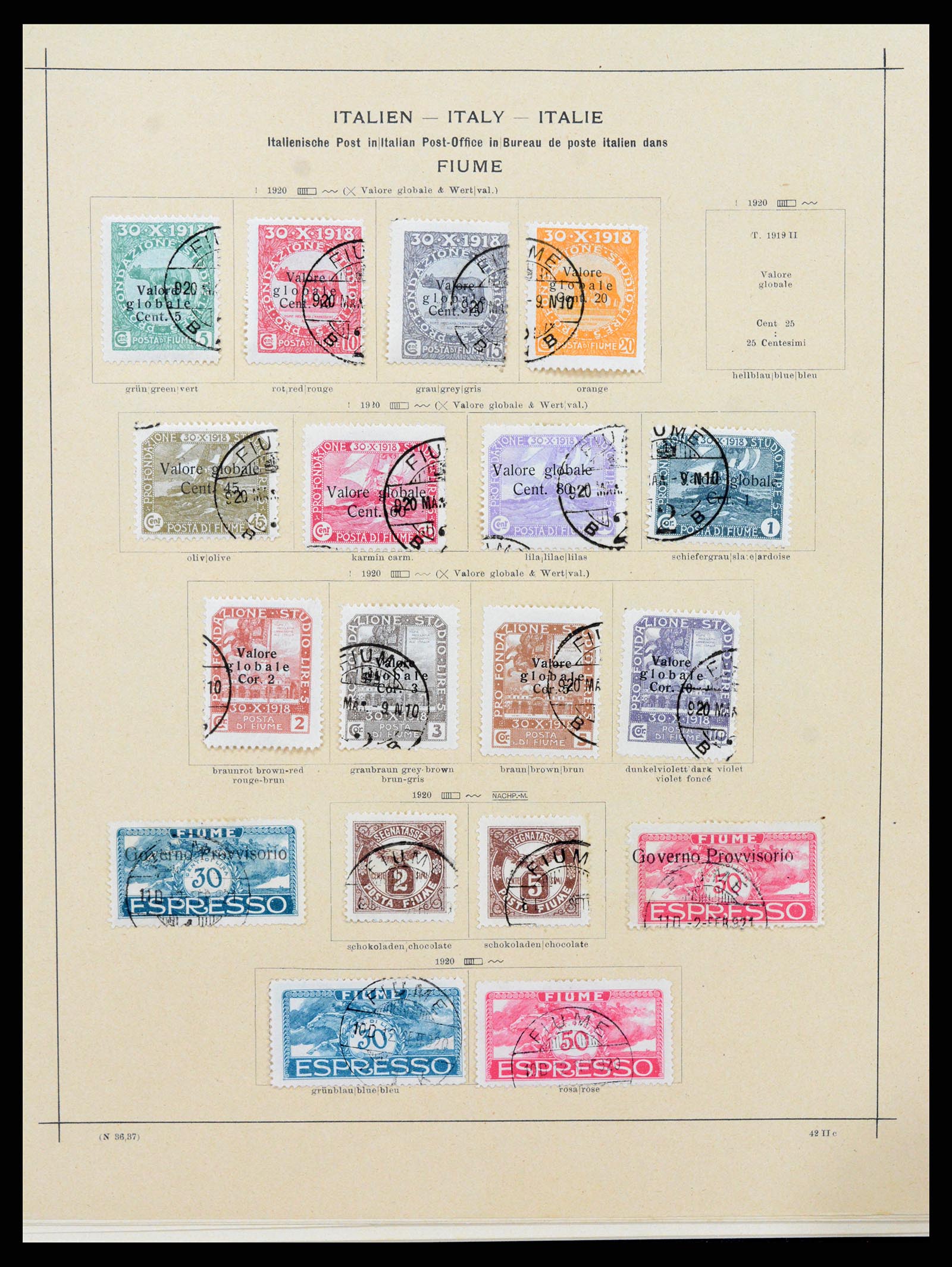 37306 011 - Stamp collection 37306 Italian post abroad 1874-1920.