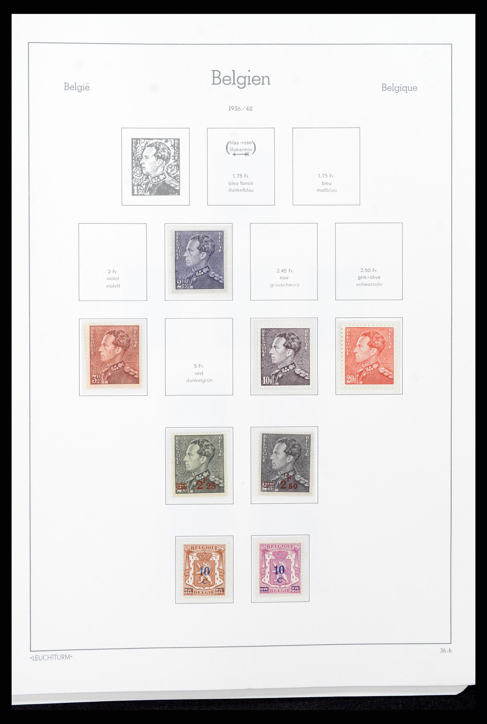 37308 025 - Postzegelverzameling 37308 België 1927-1939.