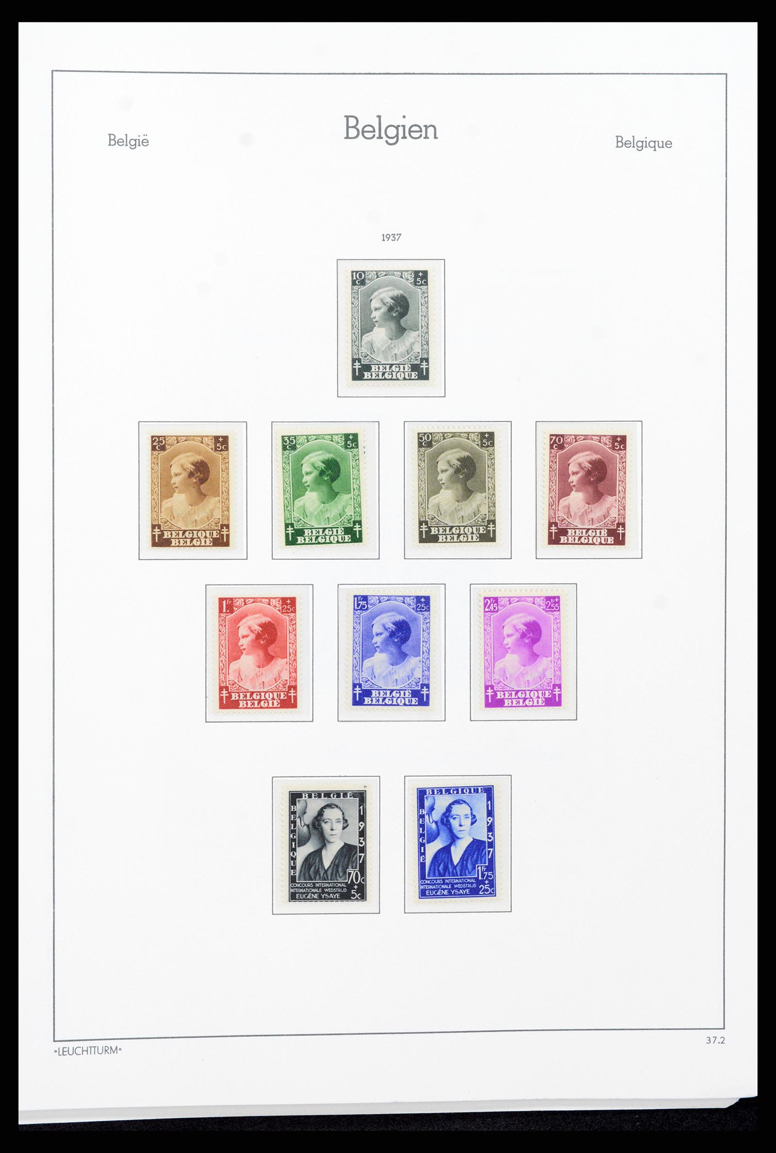37308 027 - Postzegelverzameling 37308 België 1927-1939.