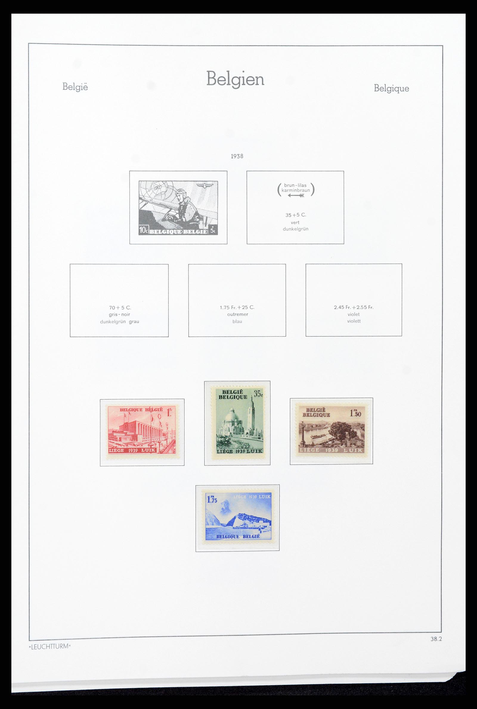 37308 030 - Postzegelverzameling 37308 België 1927-1939.