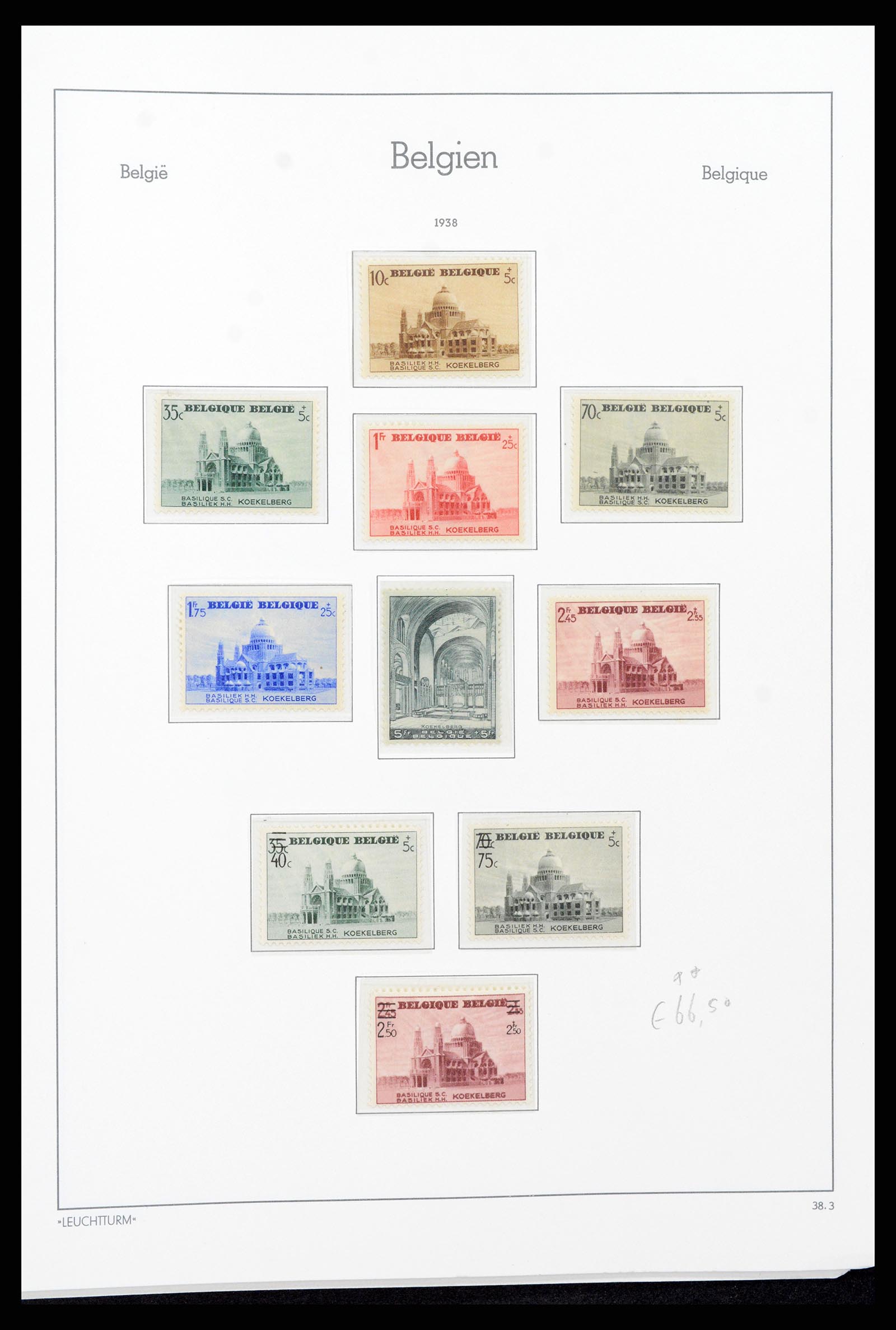 37308 031 - Postzegelverzameling 37308 België 1927-1939.