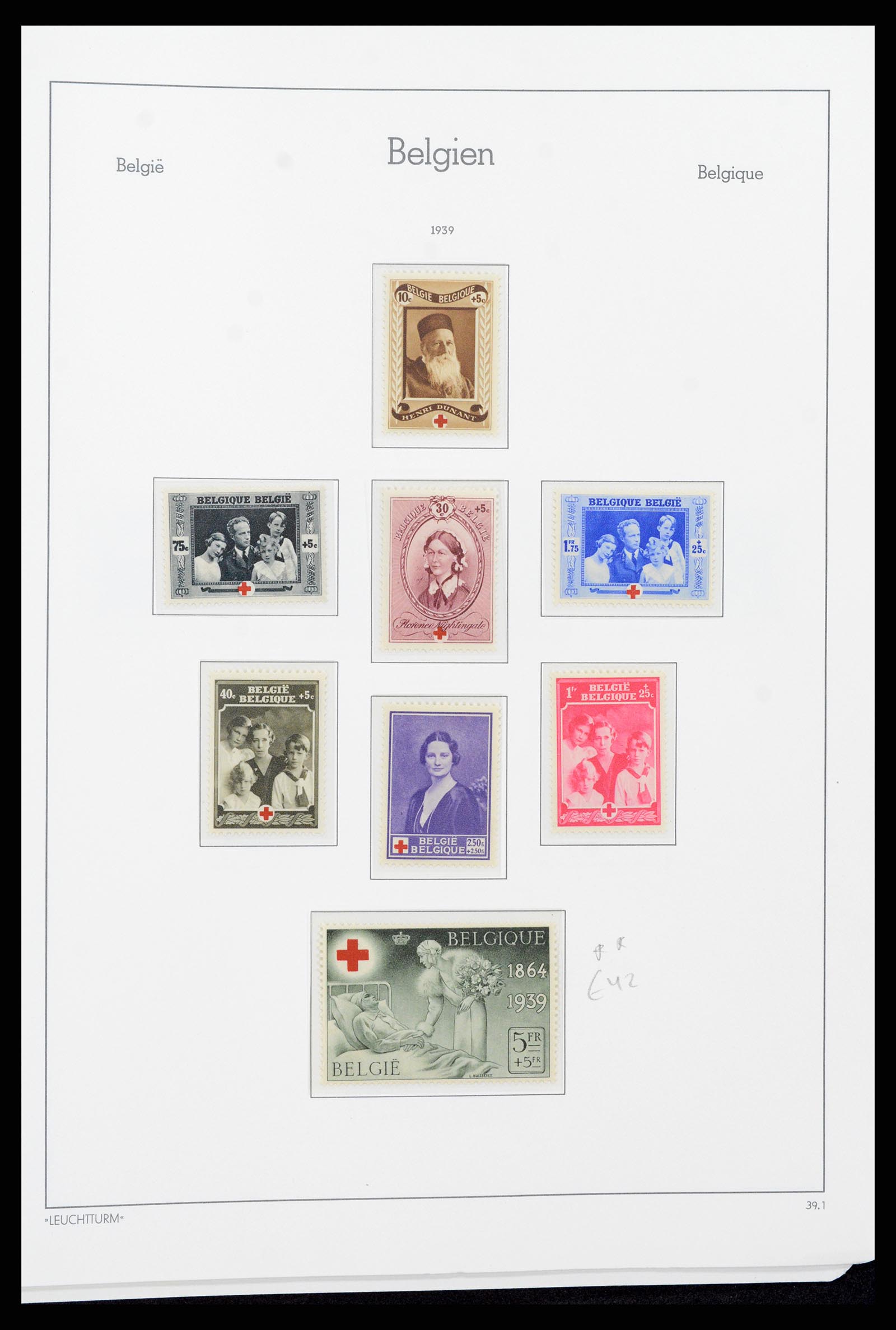37308 034 - Postzegelverzameling 37308 België 1927-1939.