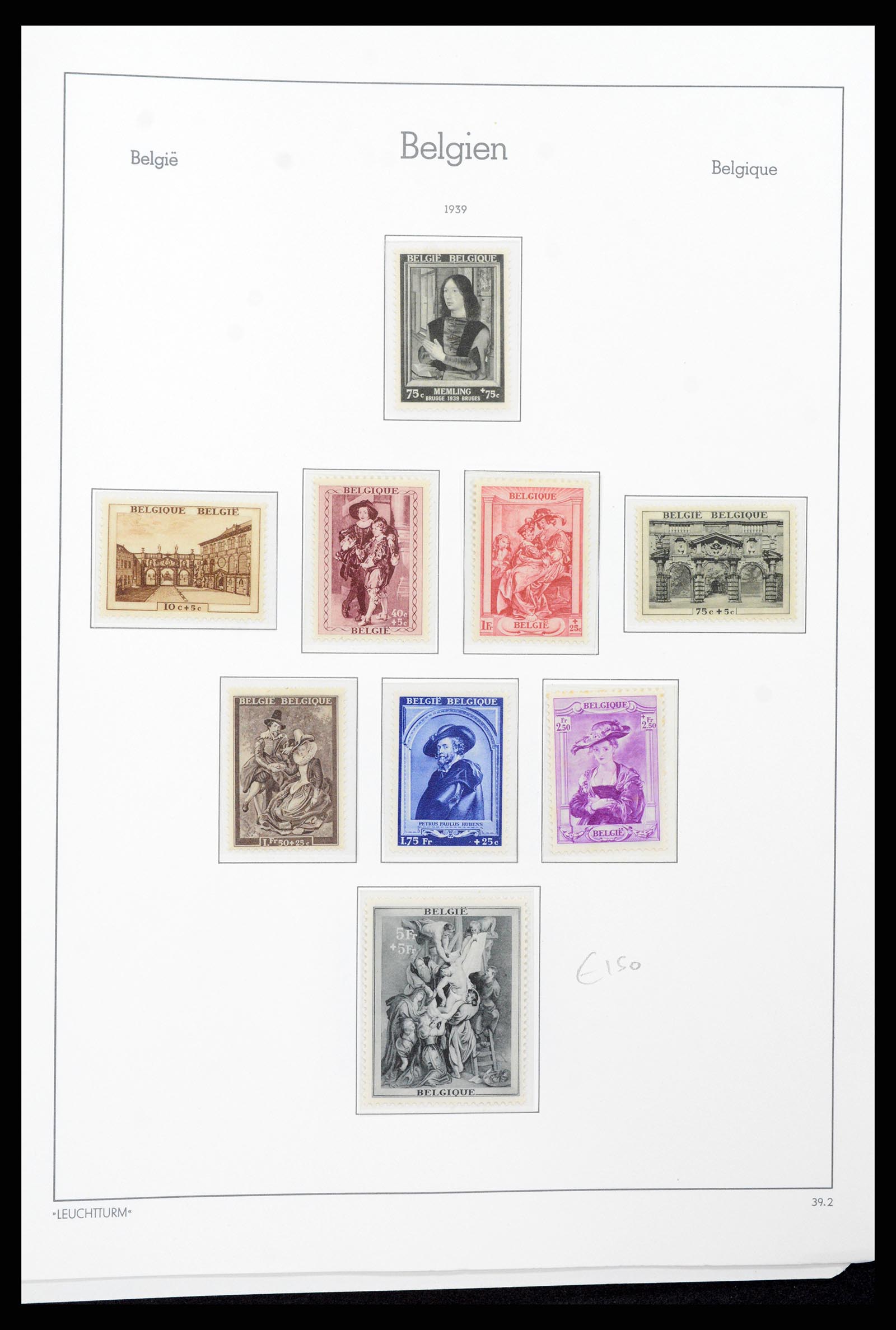 37308 035 - Stamp collection 37308 Belgium 1927-1939.