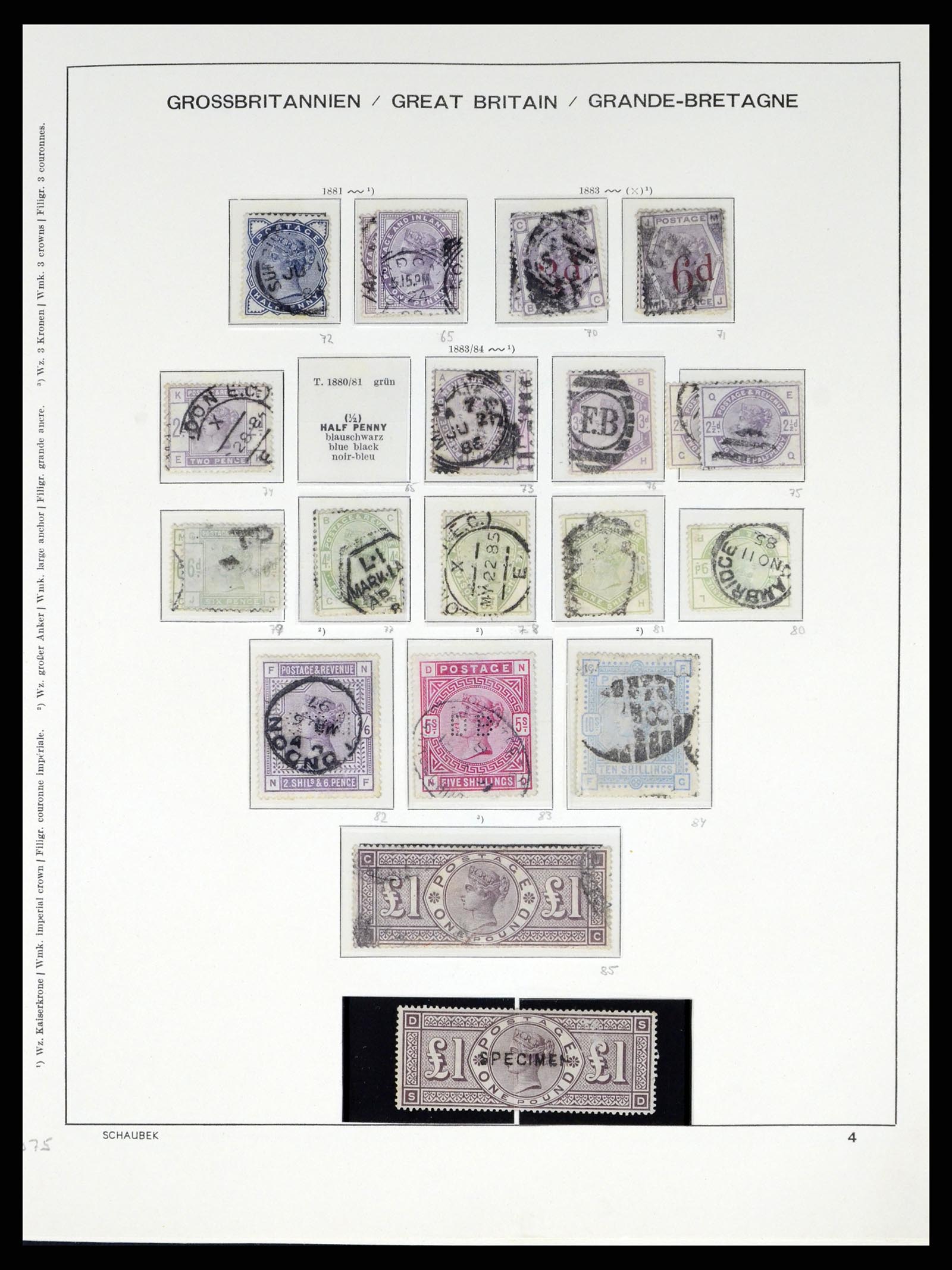 37310 007 - Postzegelverzameling 37310 Engeland 1840-1988.