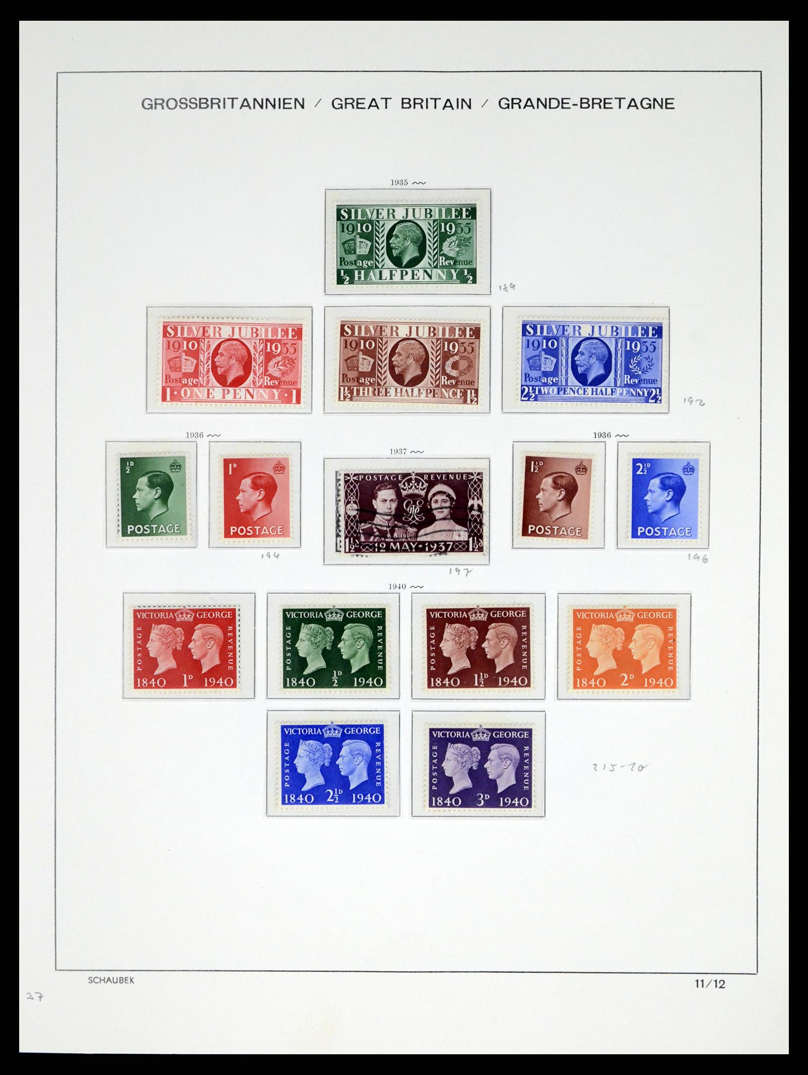 37310 015 - Postzegelverzameling 37310 Engeland 1840-1988.