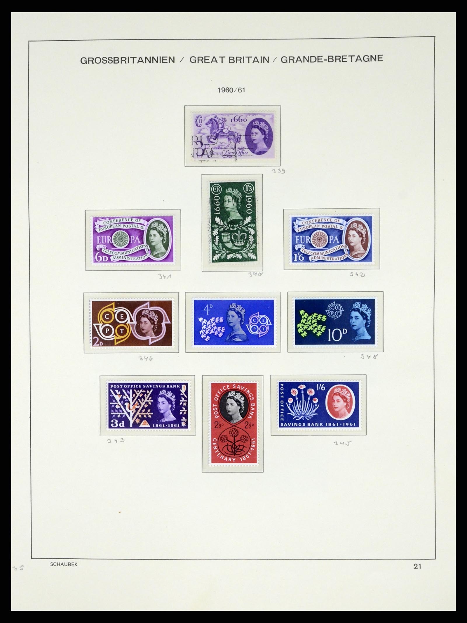 37310 026 - Postzegelverzameling 37310 Engeland 1840-1988.