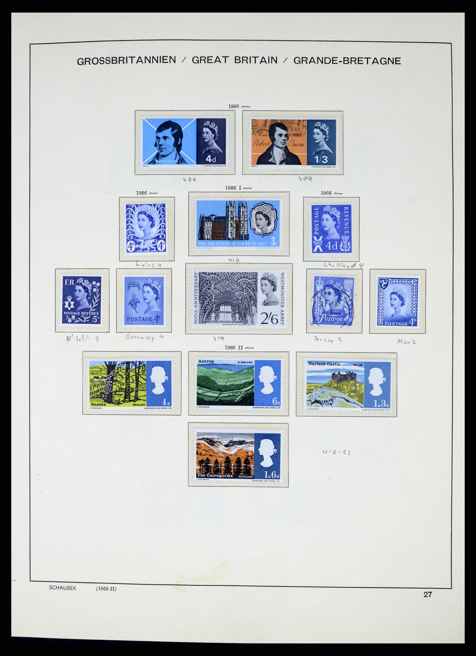 37310 032 - Postzegelverzameling 37310 Engeland 1840-1988.