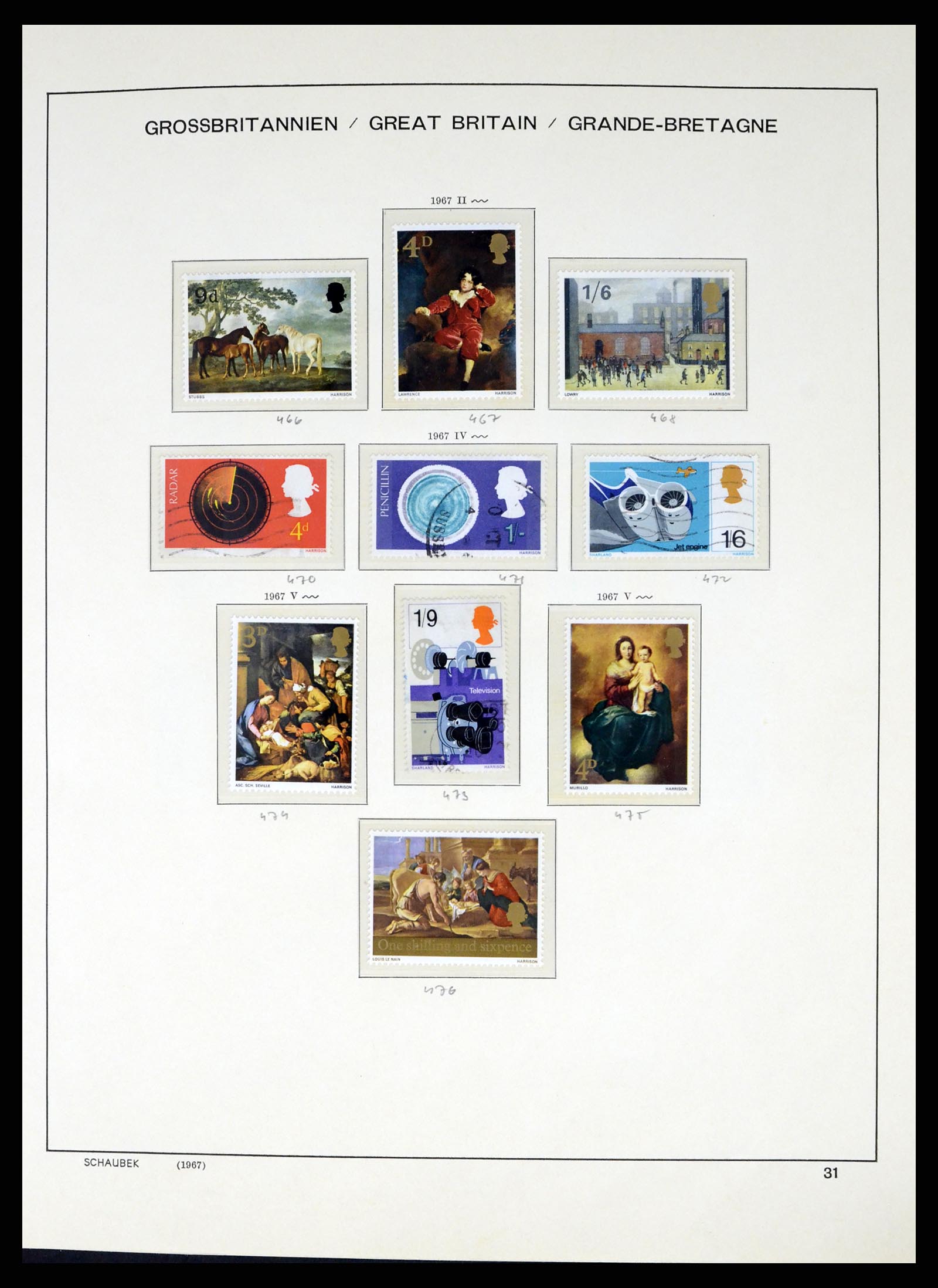 37310 036 - Postzegelverzameling 37310 Engeland 1840-1988.