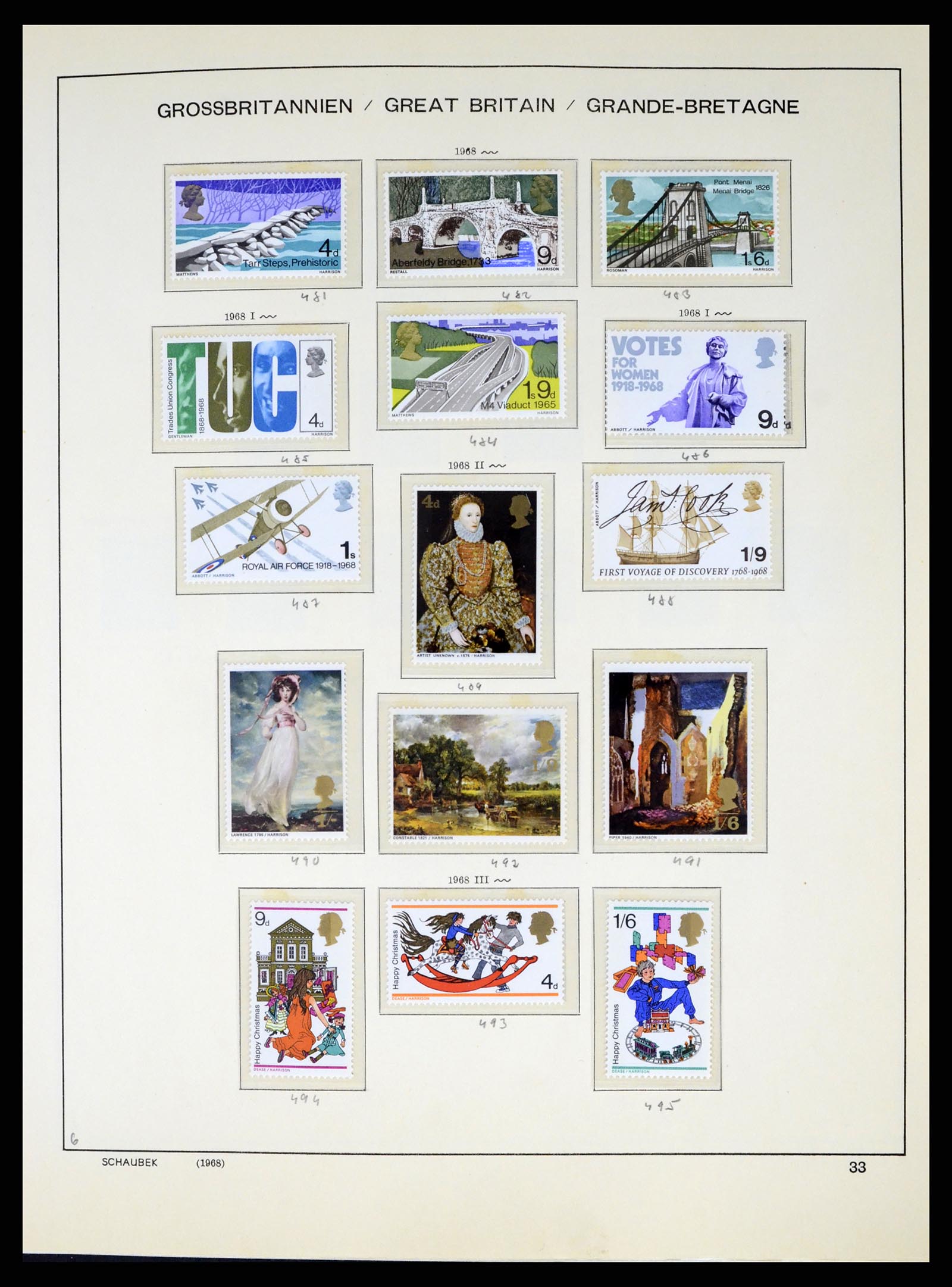 37310 038 - Postzegelverzameling 37310 Engeland 1840-1988.