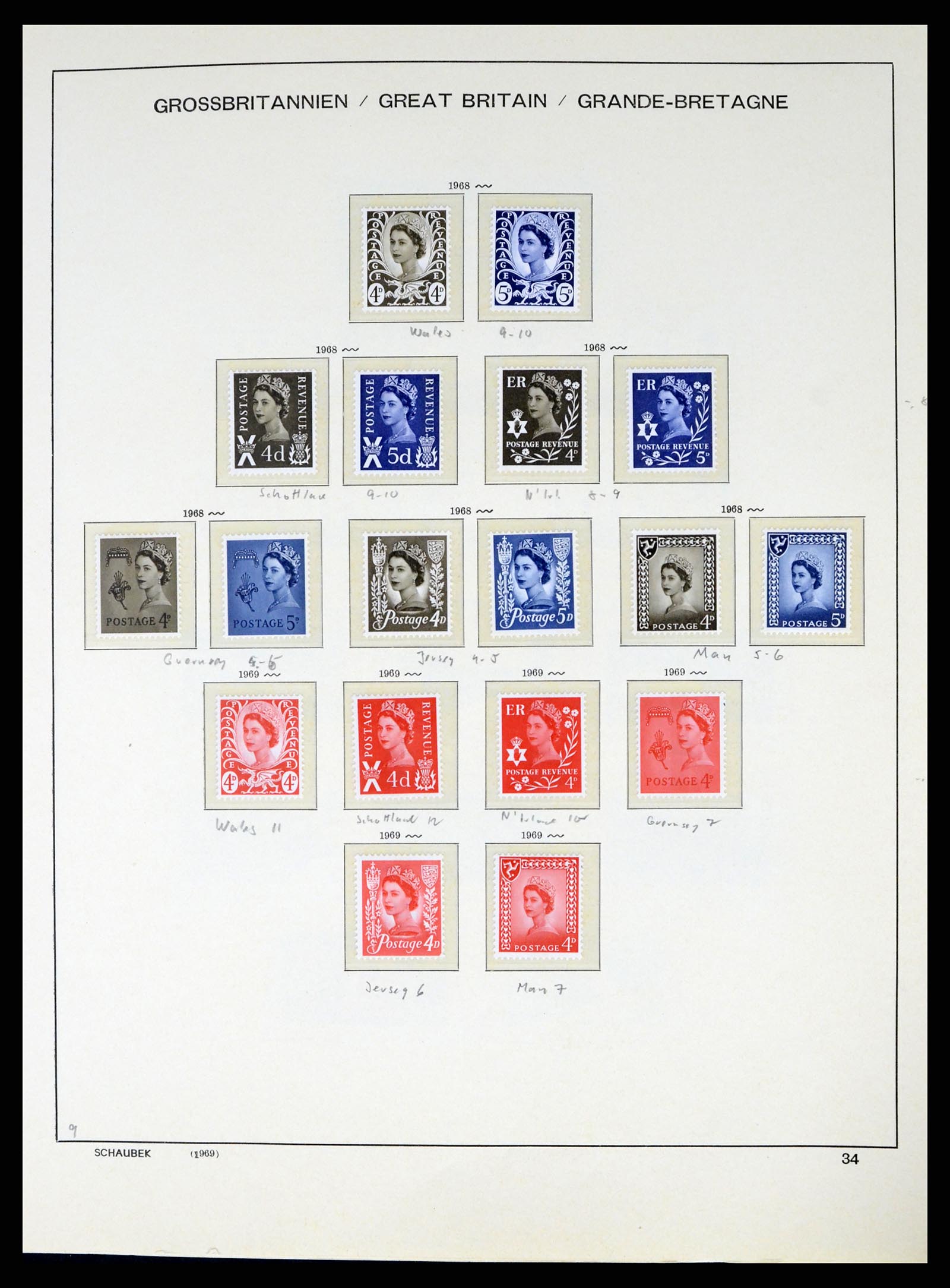 37310 039 - Postzegelverzameling 37310 Engeland 1840-1988.