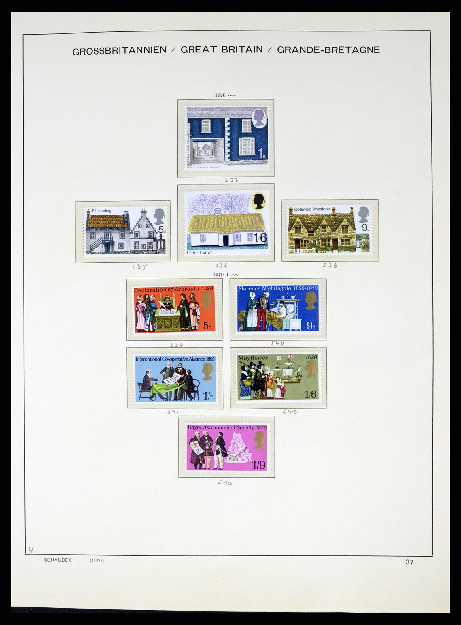 37310 042 - Postzegelverzameling 37310 Engeland 1840-1988.