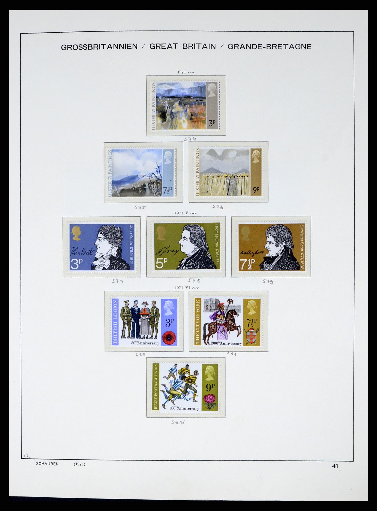 37310 046 - Postzegelverzameling 37310 Engeland 1840-1988.