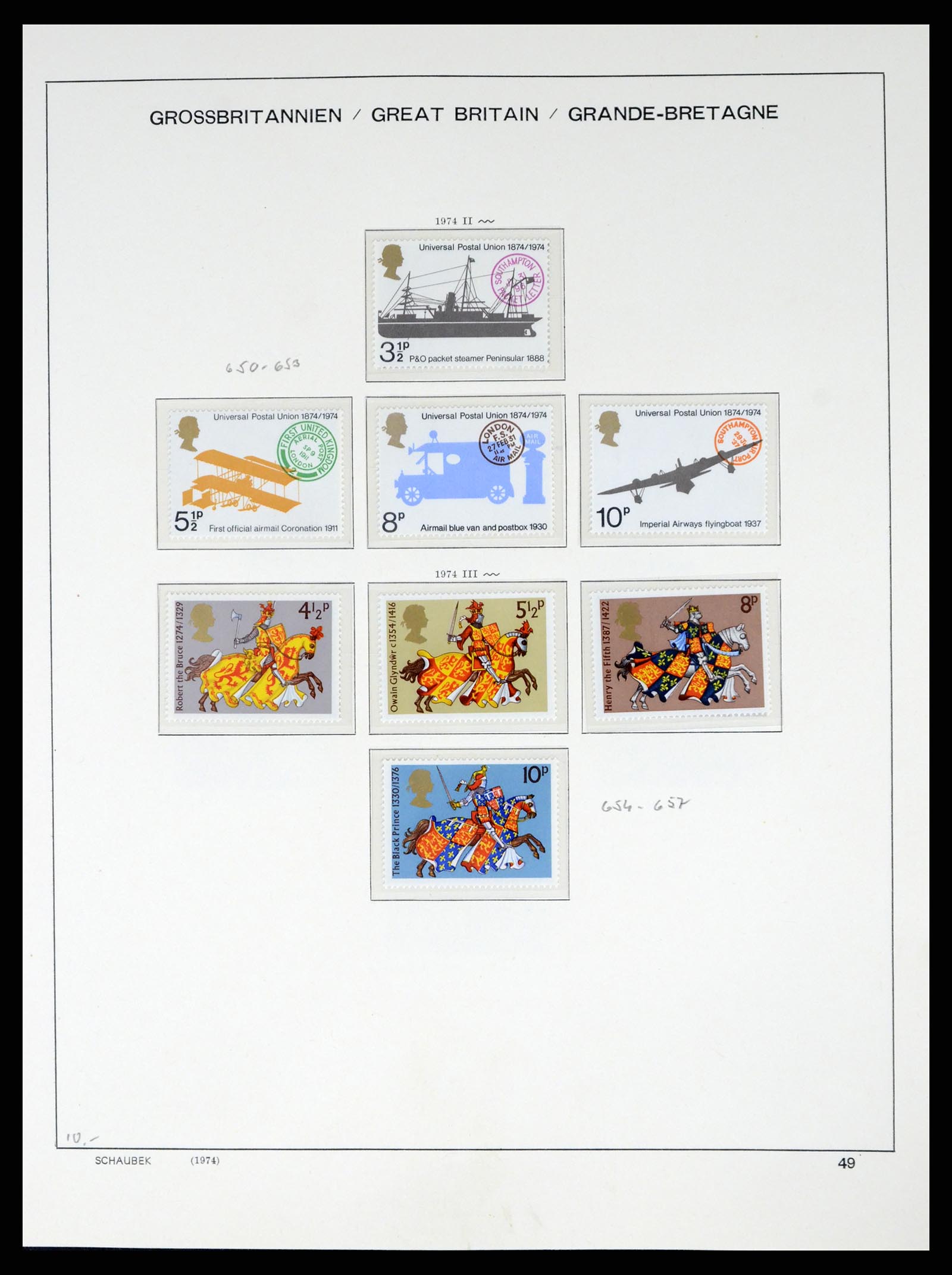 37310 054 - Postzegelverzameling 37310 Engeland 1840-1988.