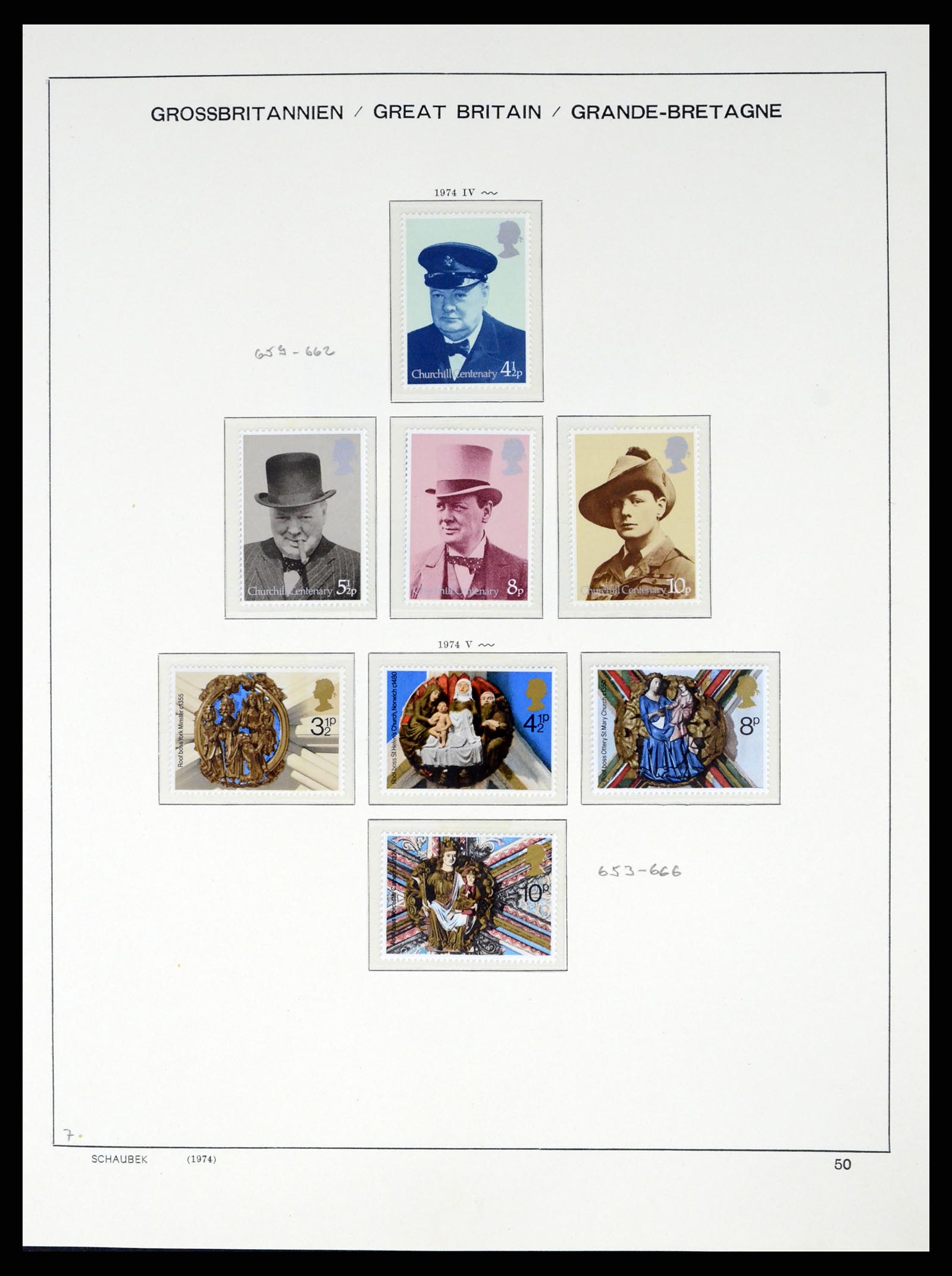 37310 055 - Postzegelverzameling 37310 Engeland 1840-1988.