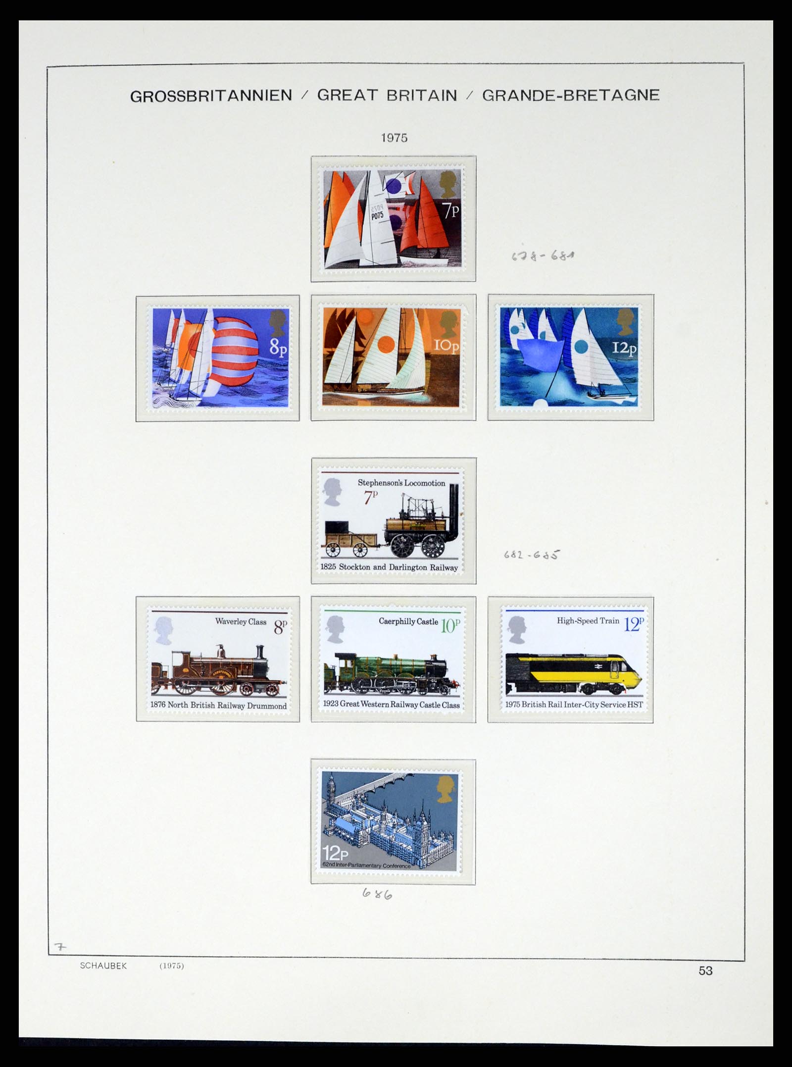 37310 058 - Postzegelverzameling 37310 Engeland 1840-1988.