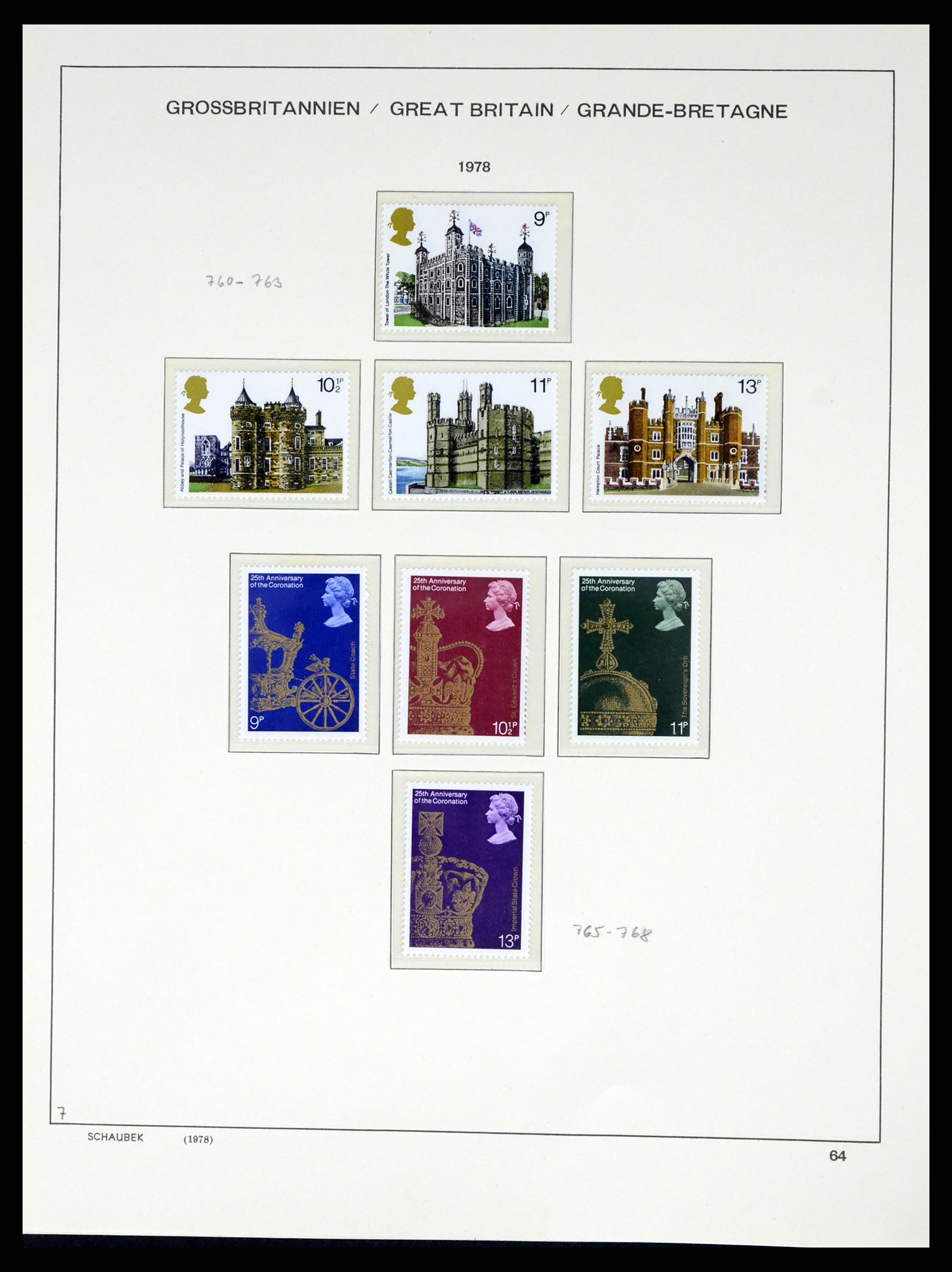37310 068 - Postzegelverzameling 37310 Engeland 1840-1988.