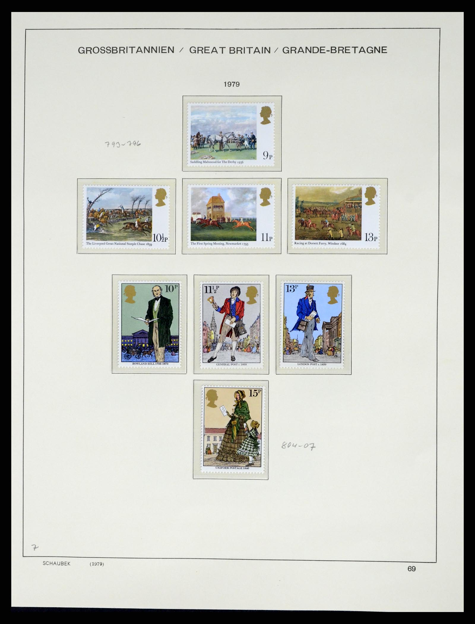 37310 072 - Postzegelverzameling 37310 Engeland 1840-1988.