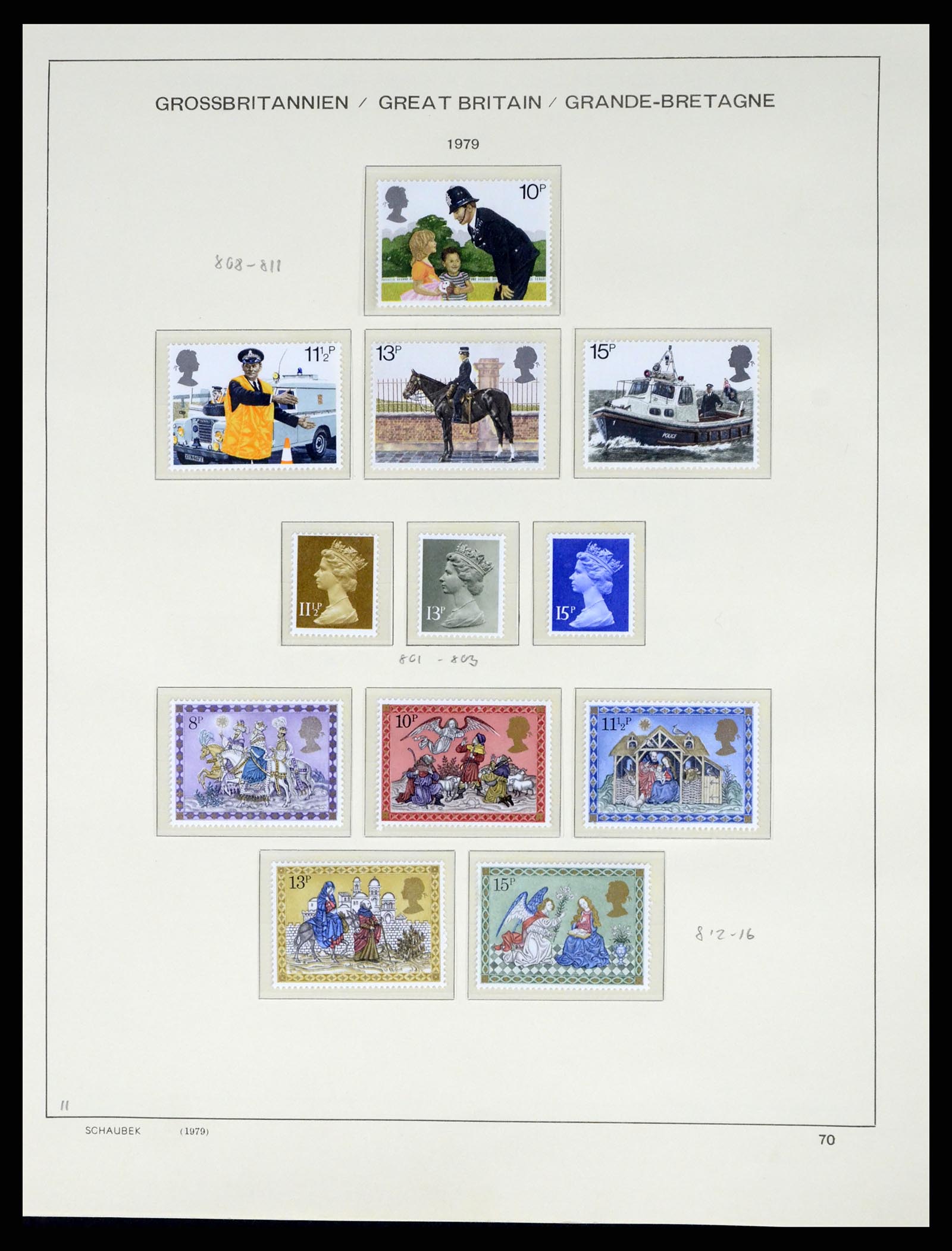 37310 073 - Postzegelverzameling 37310 Engeland 1840-1988.