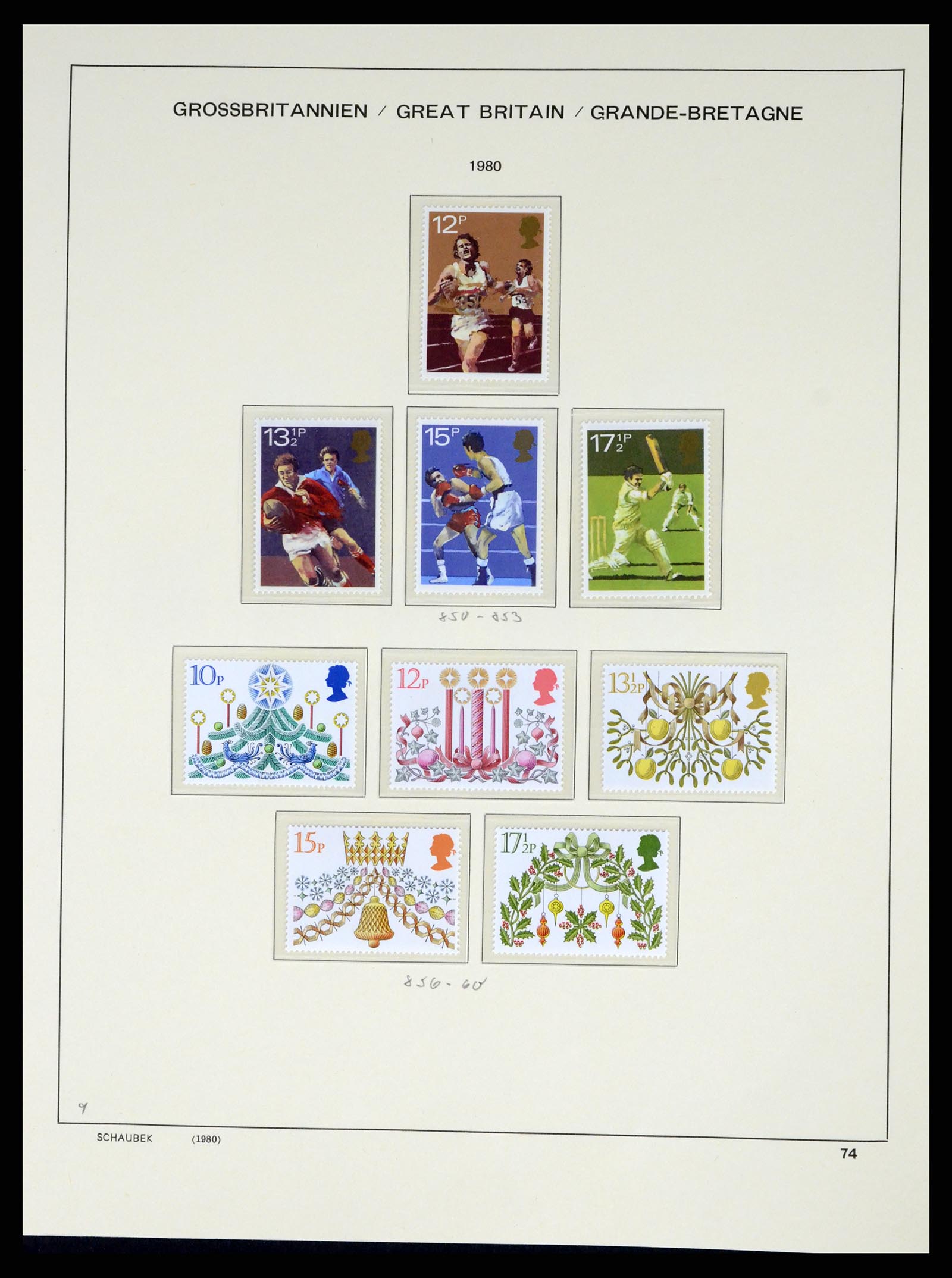 37310 078 - Postzegelverzameling 37310 Engeland 1840-1988.