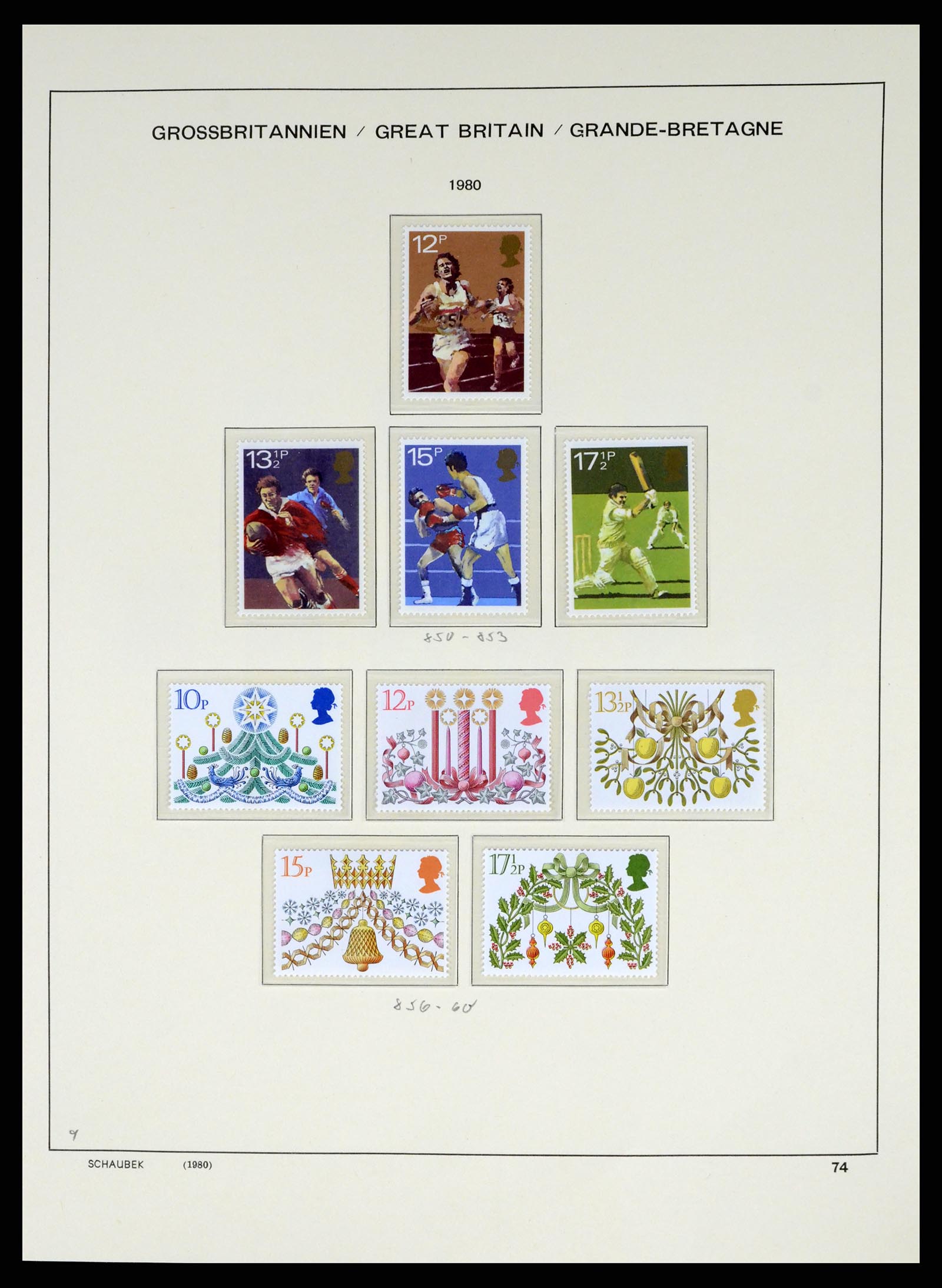 37310 079 - Postzegelverzameling 37310 Engeland 1840-1988.