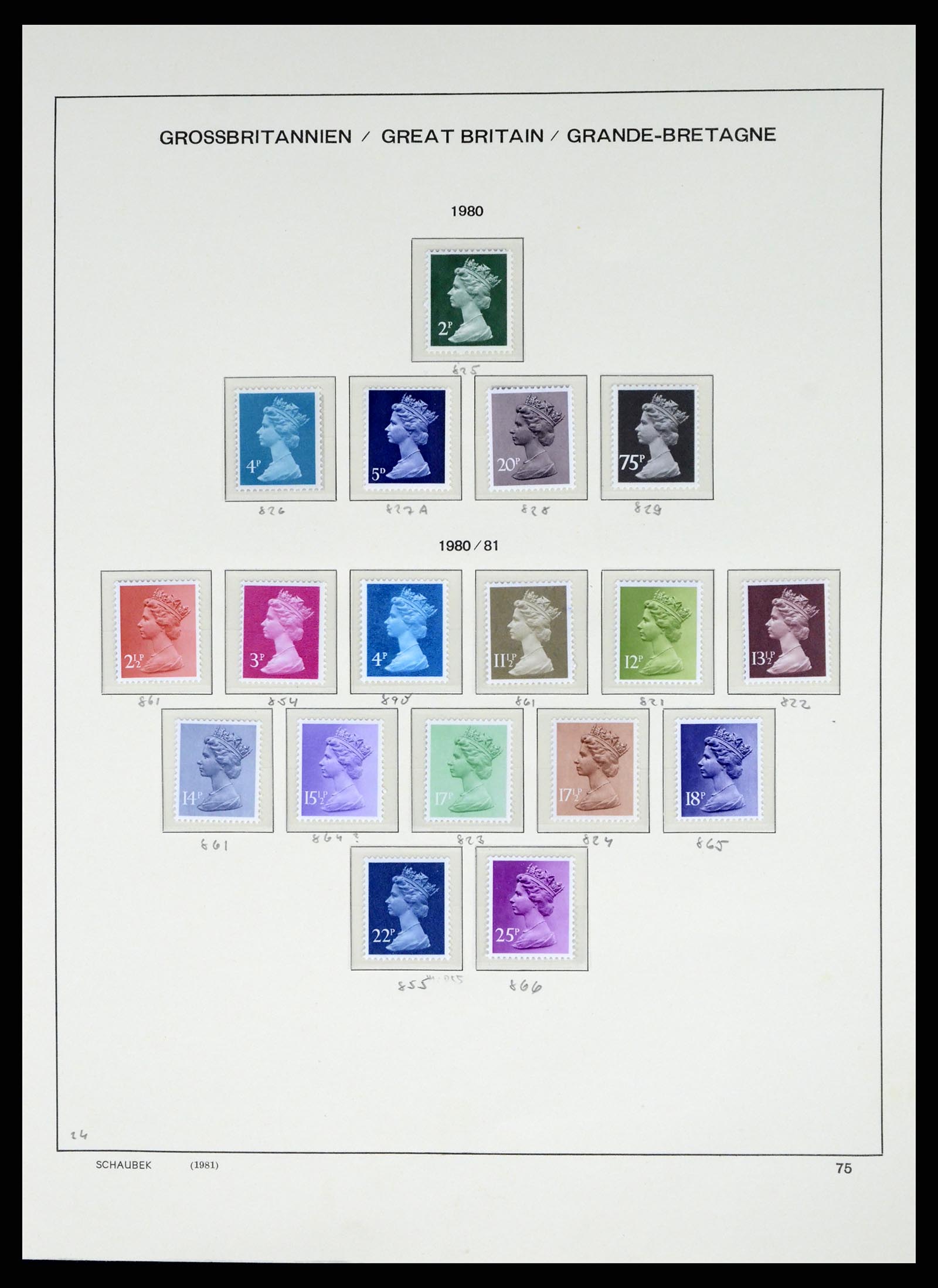 37310 080 - Postzegelverzameling 37310 Engeland 1840-1988.