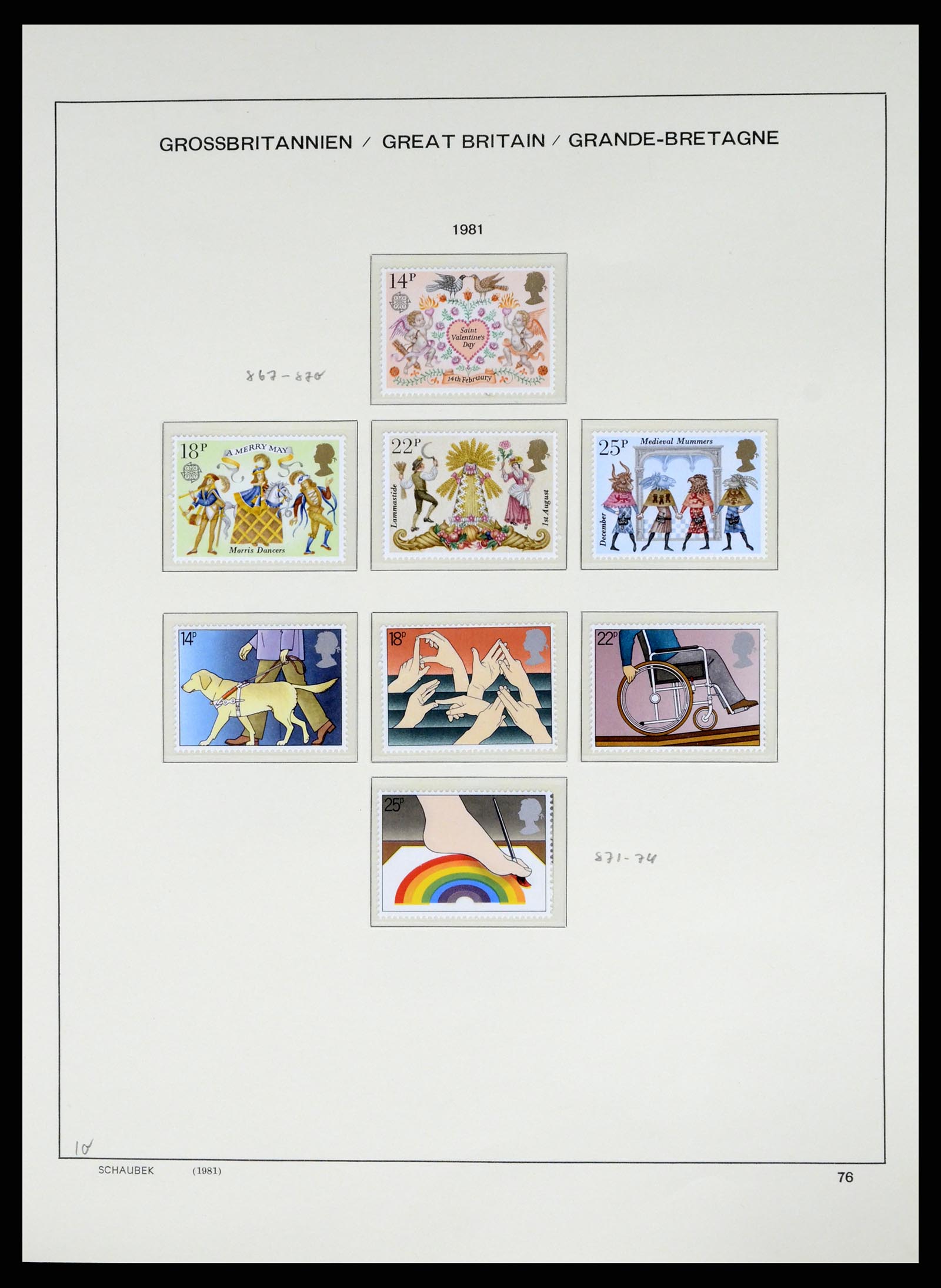 37310 081 - Postzegelverzameling 37310 Engeland 1840-1988.