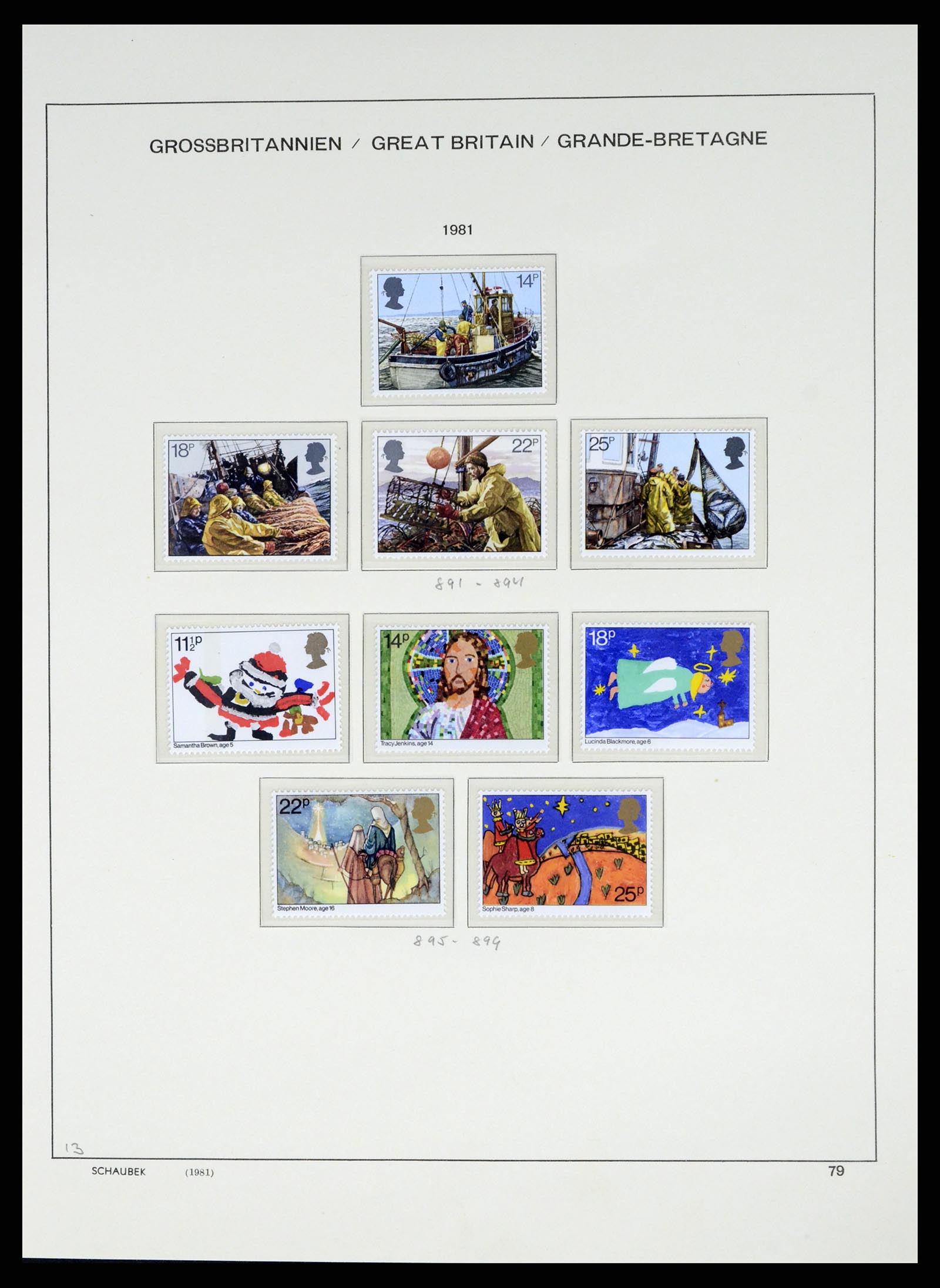 37310 084 - Postzegelverzameling 37310 Engeland 1840-1988.