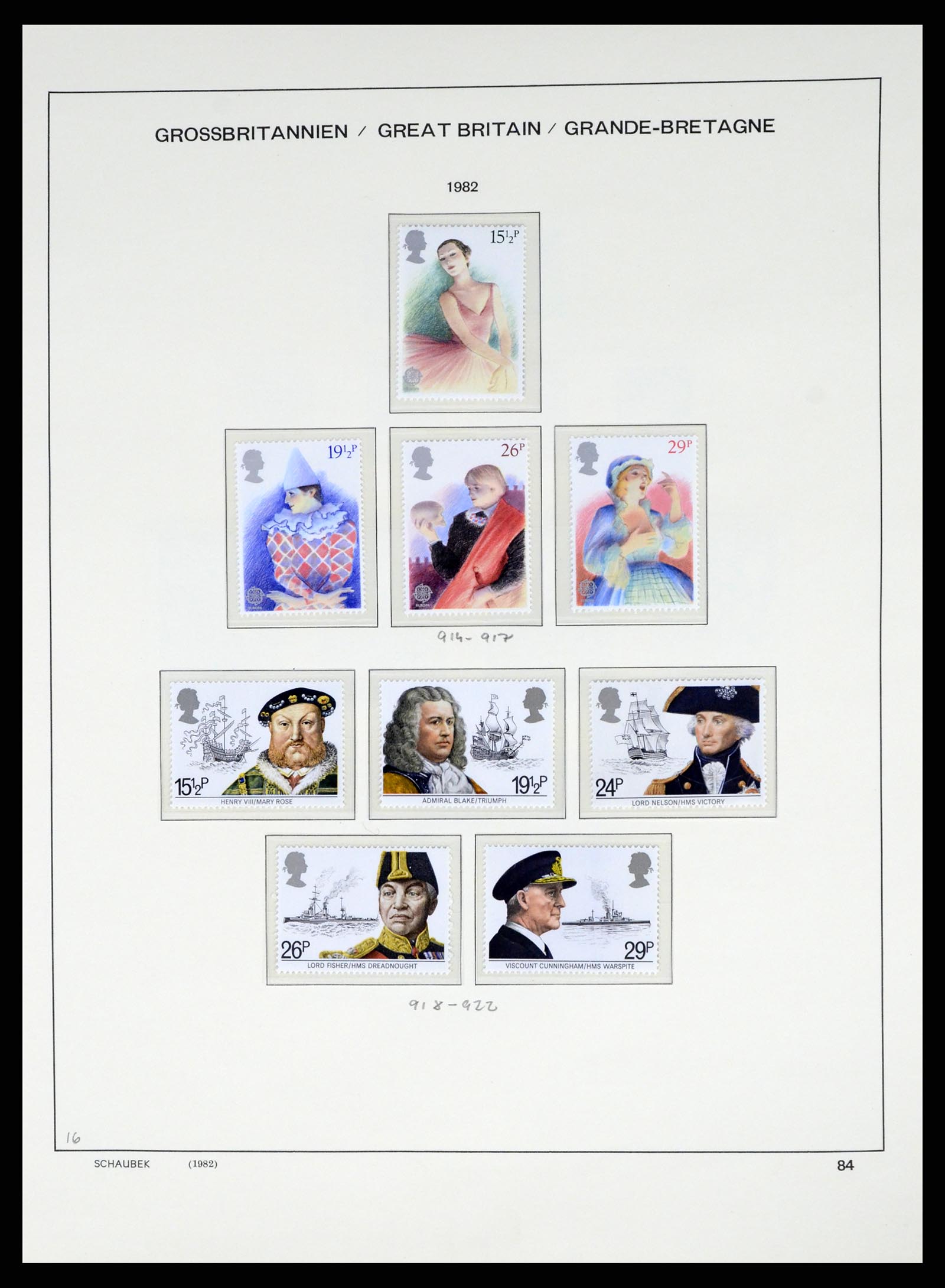 37310 086 - Postzegelverzameling 37310 Engeland 1840-1988.