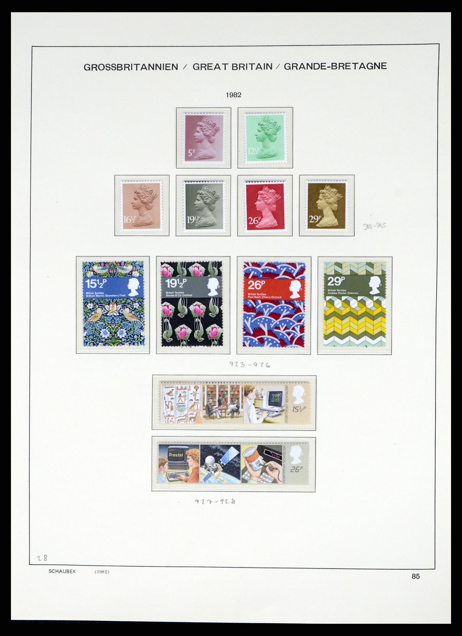 37310 087 - Postzegelverzameling 37310 Engeland 1840-1988.