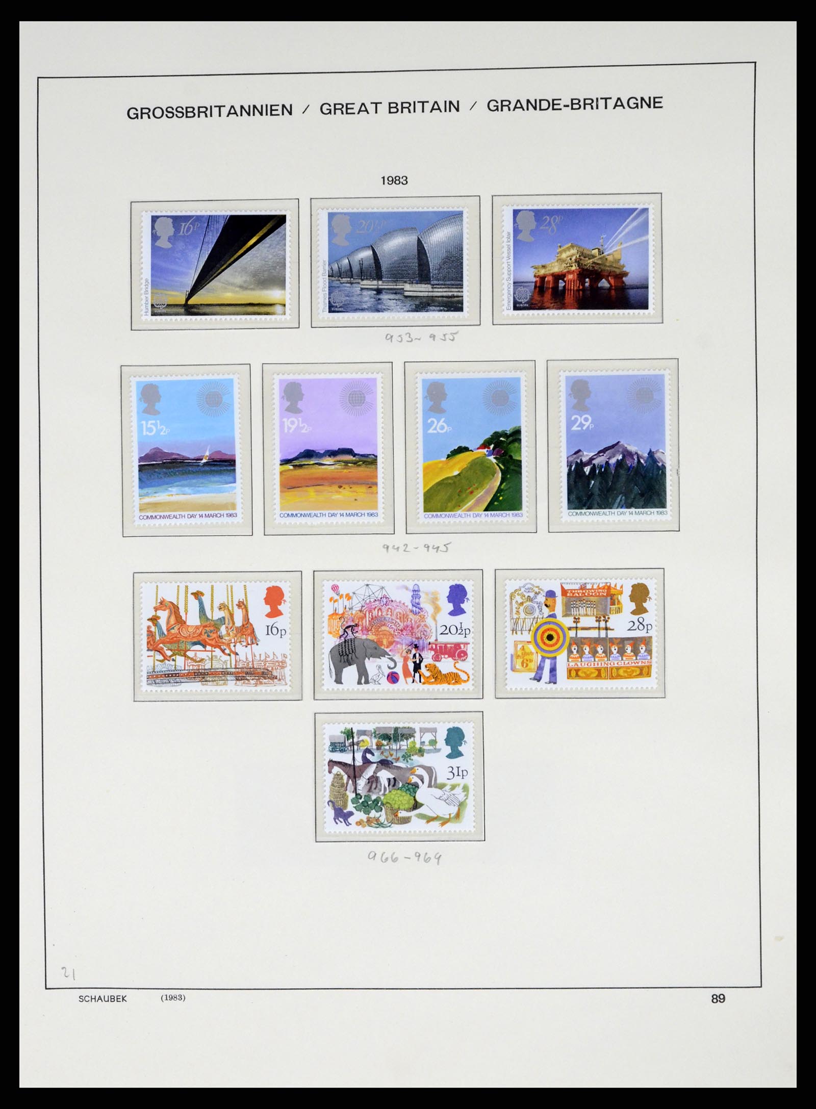 37310 090 - Postzegelverzameling 37310 Engeland 1840-1988.