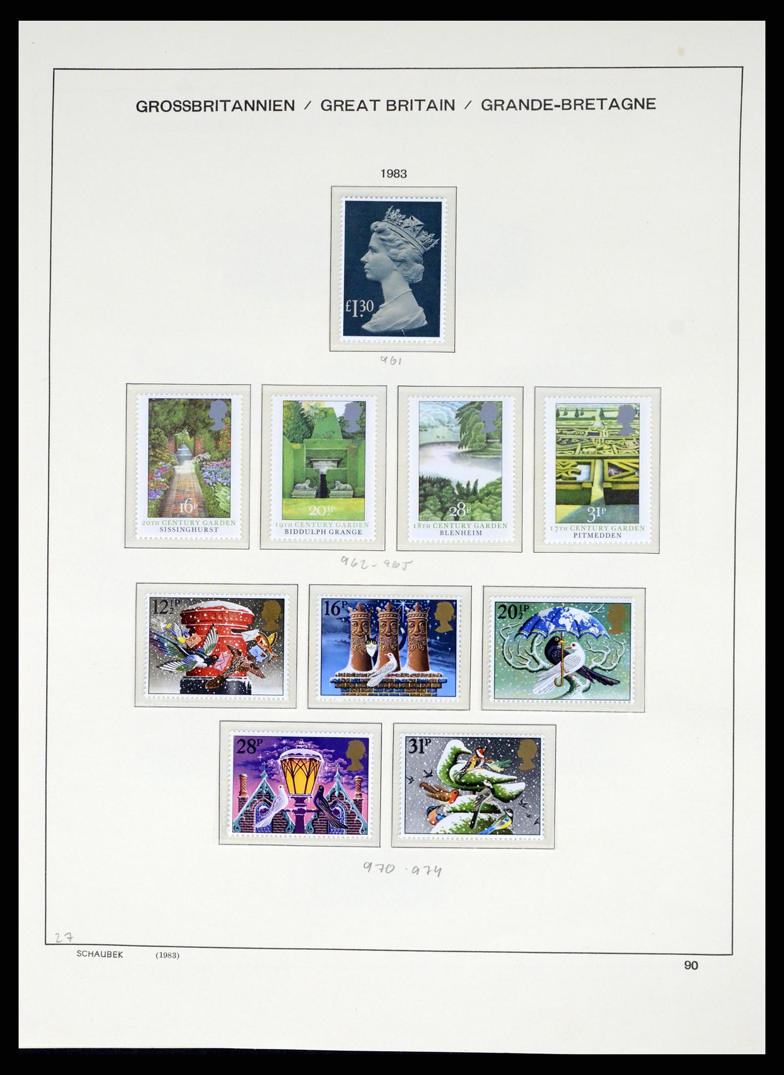 37310 091 - Postzegelverzameling 37310 Engeland 1840-1988.
