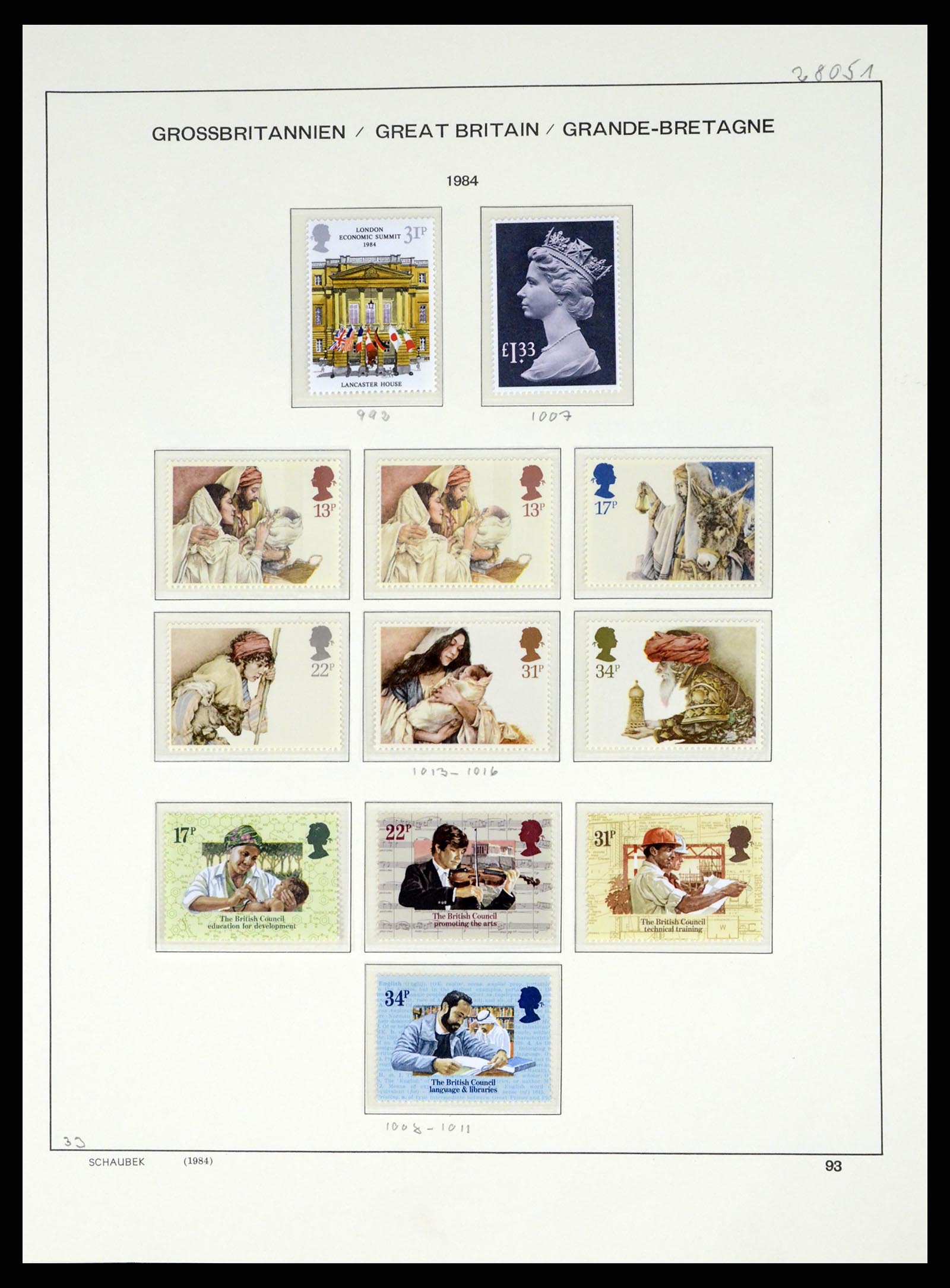 37310 094 - Postzegelverzameling 37310 Engeland 1840-1988.