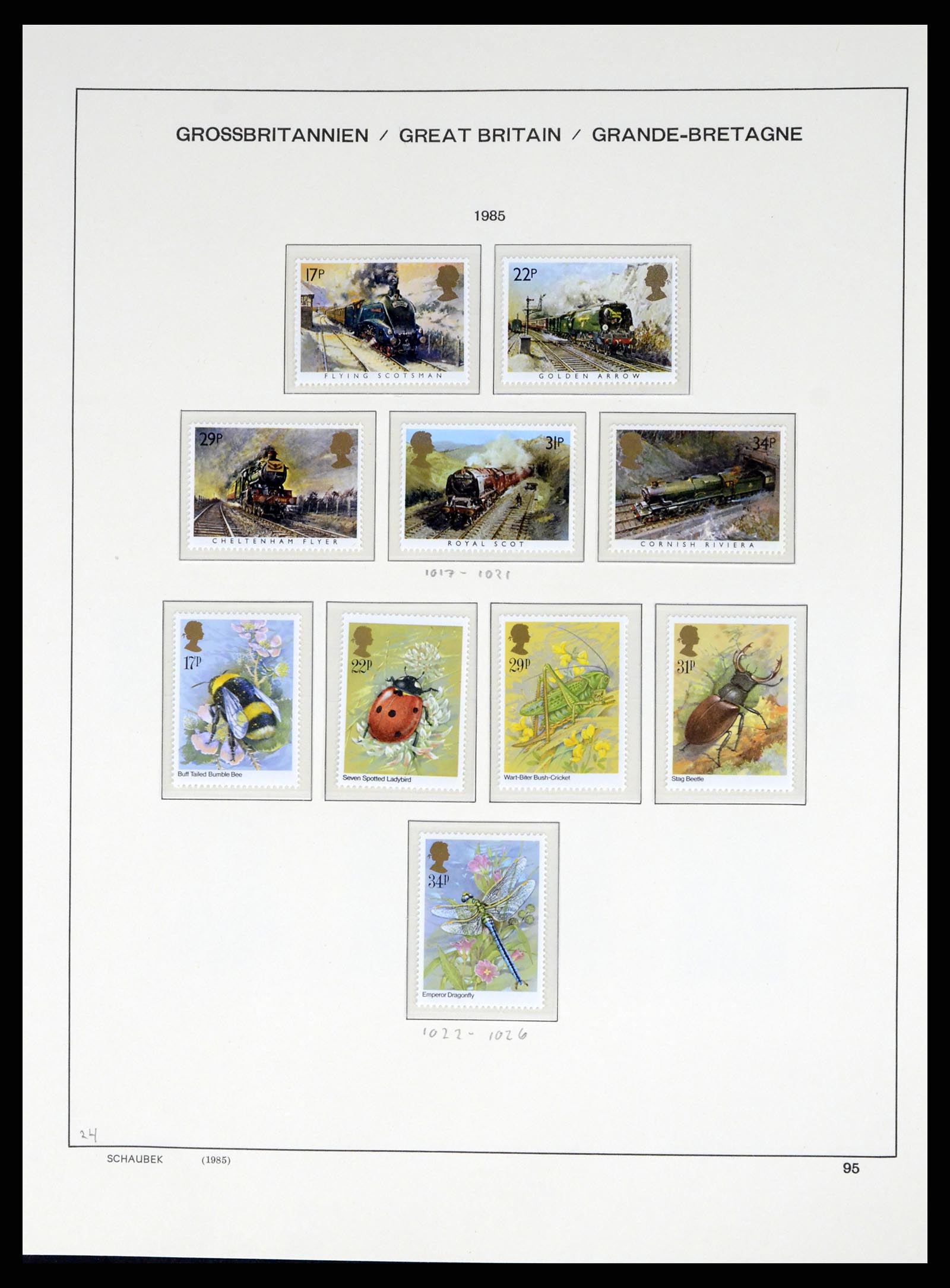37310 095 - Postzegelverzameling 37310 Engeland 1840-1988.