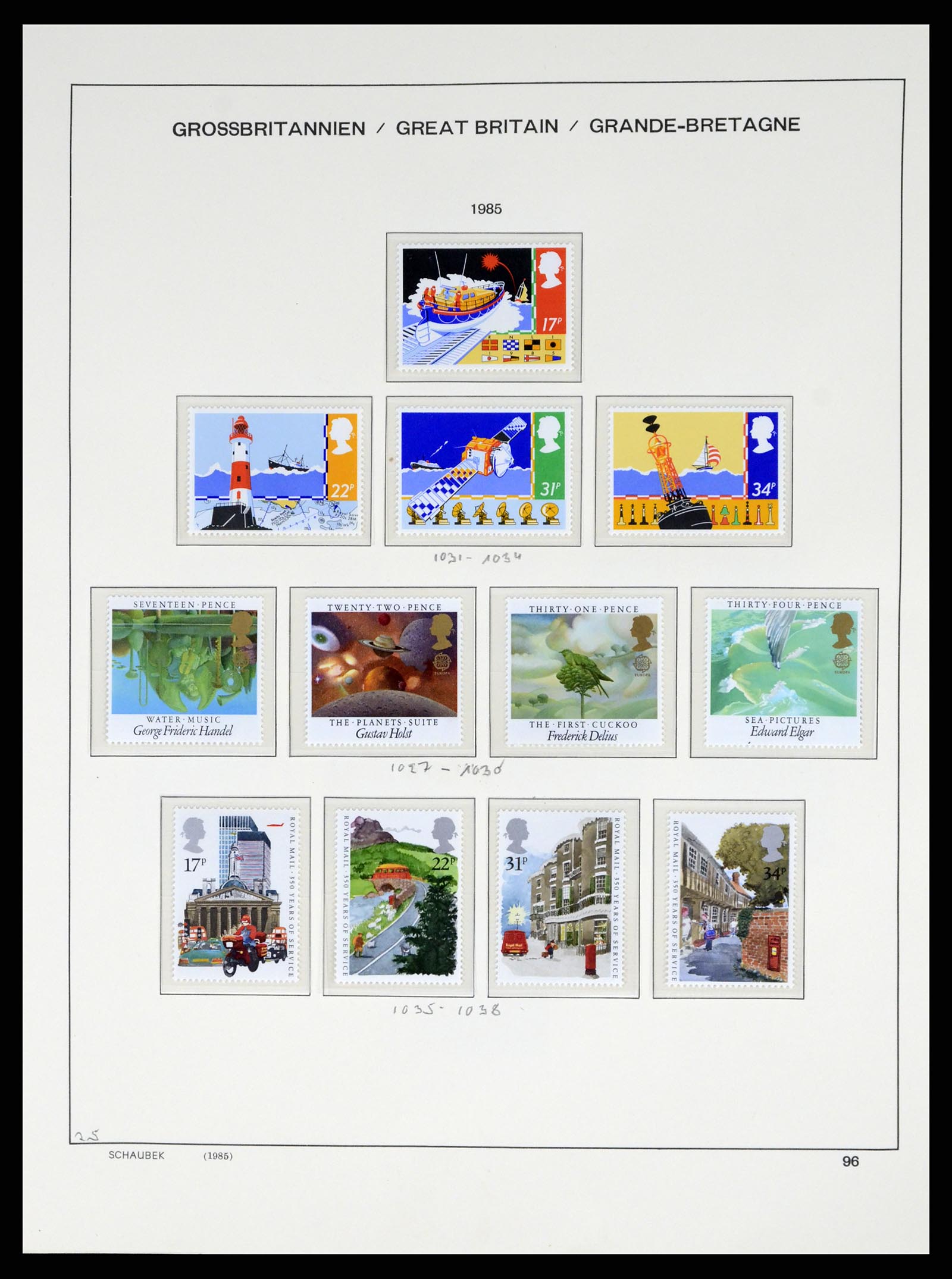 37310 096 - Postzegelverzameling 37310 Engeland 1840-1988.