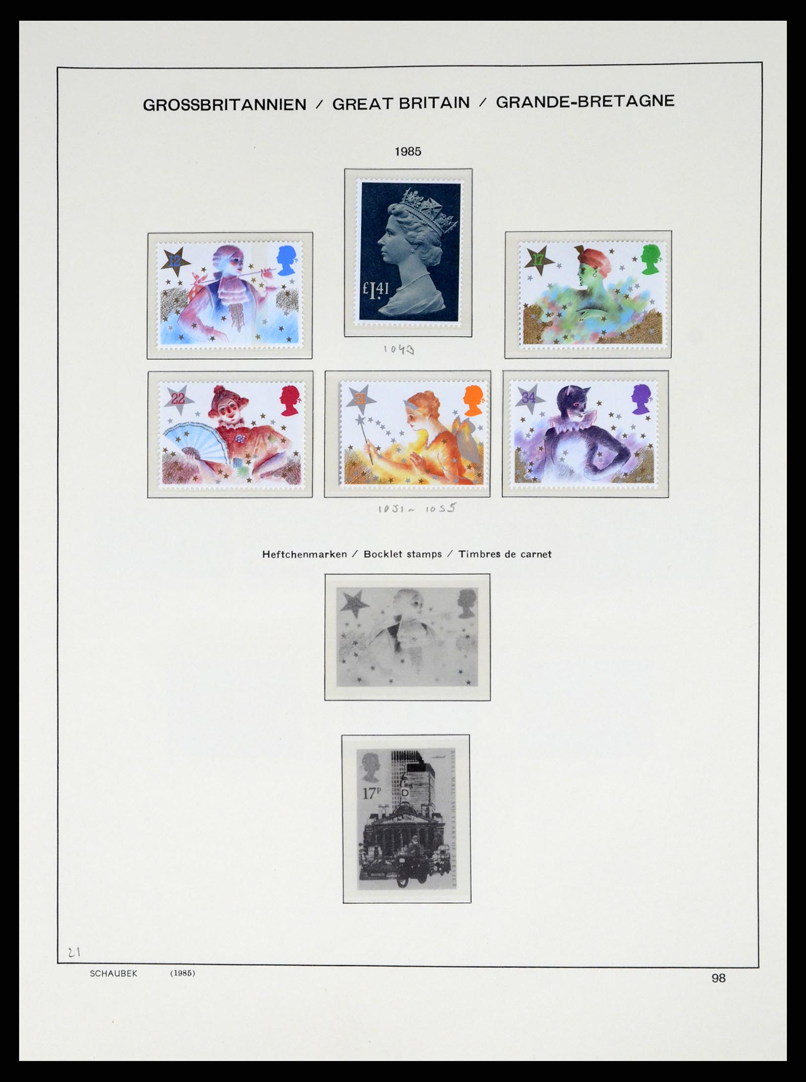 37310 098 - Postzegelverzameling 37310 Engeland 1840-1988.