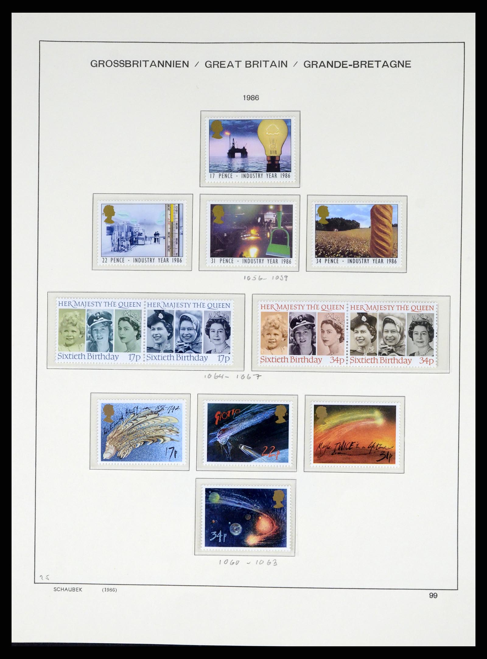 37310 099 - Postzegelverzameling 37310 Engeland 1840-1988.
