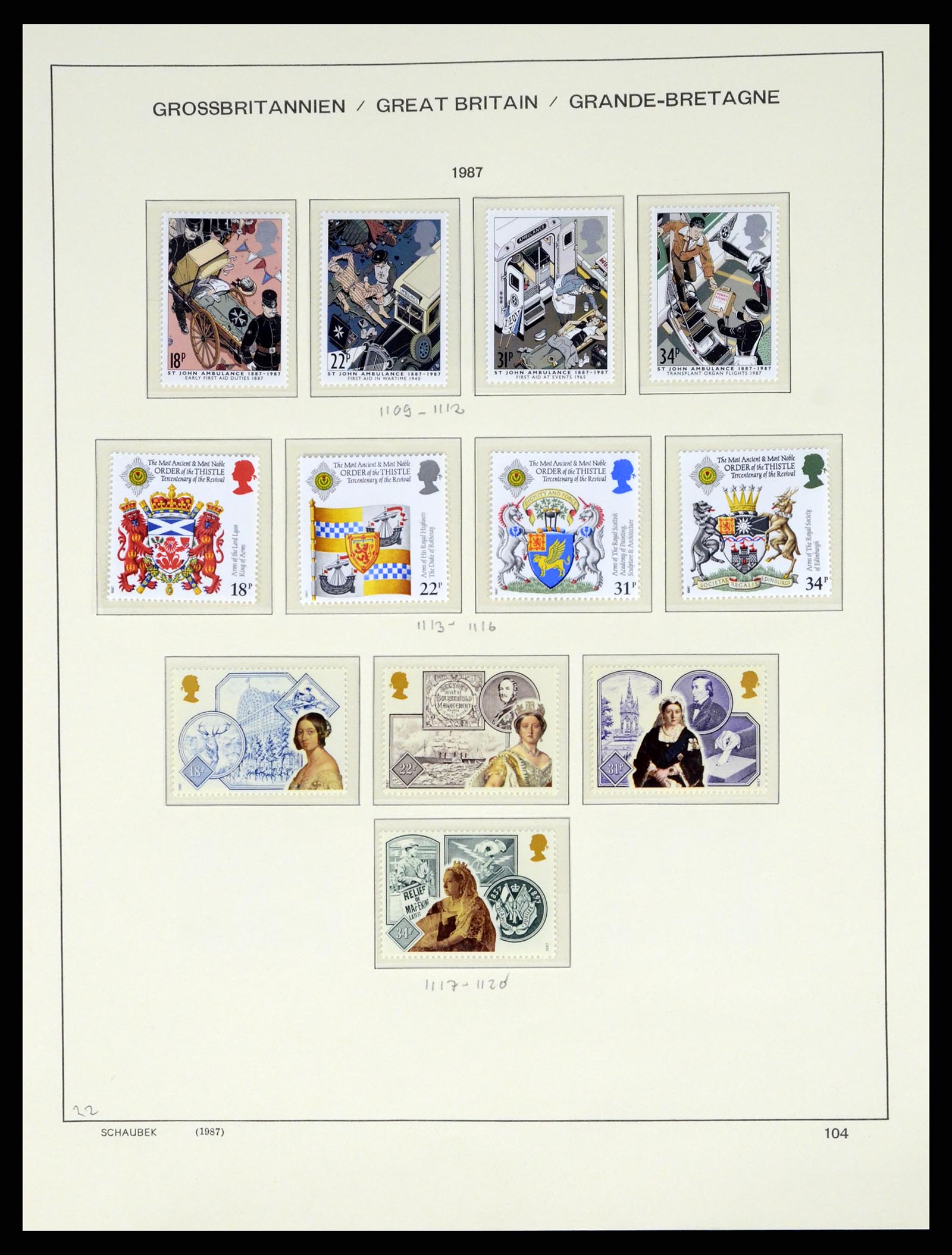 37310 104 - Stamp collection 37310 Great Britain 1840-1988.