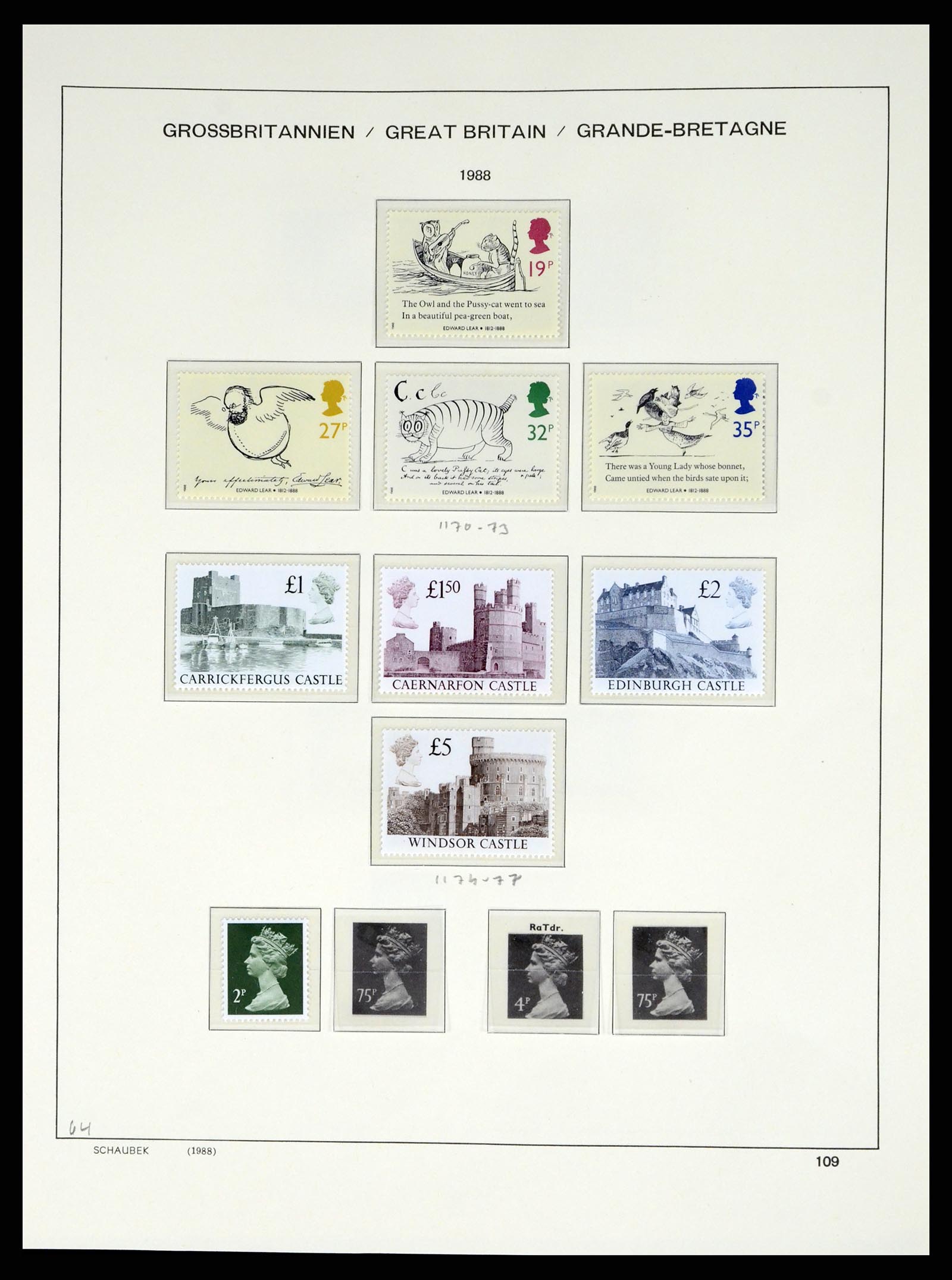37310 108 - Stamp collection 37310 Great Britain 1840-1988.