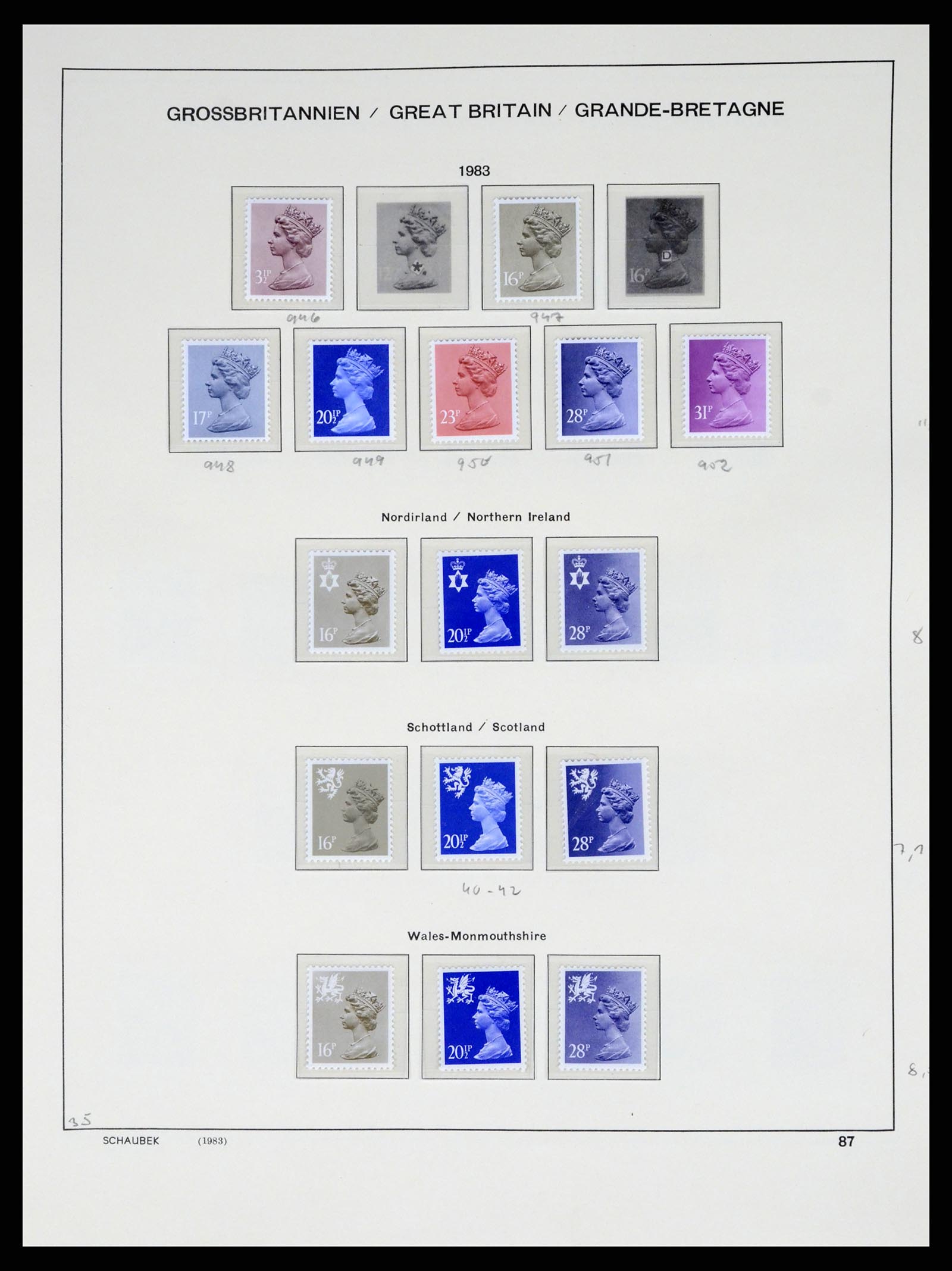 37310 142 - Postzegelverzameling 37310 Engeland 1840-1988.