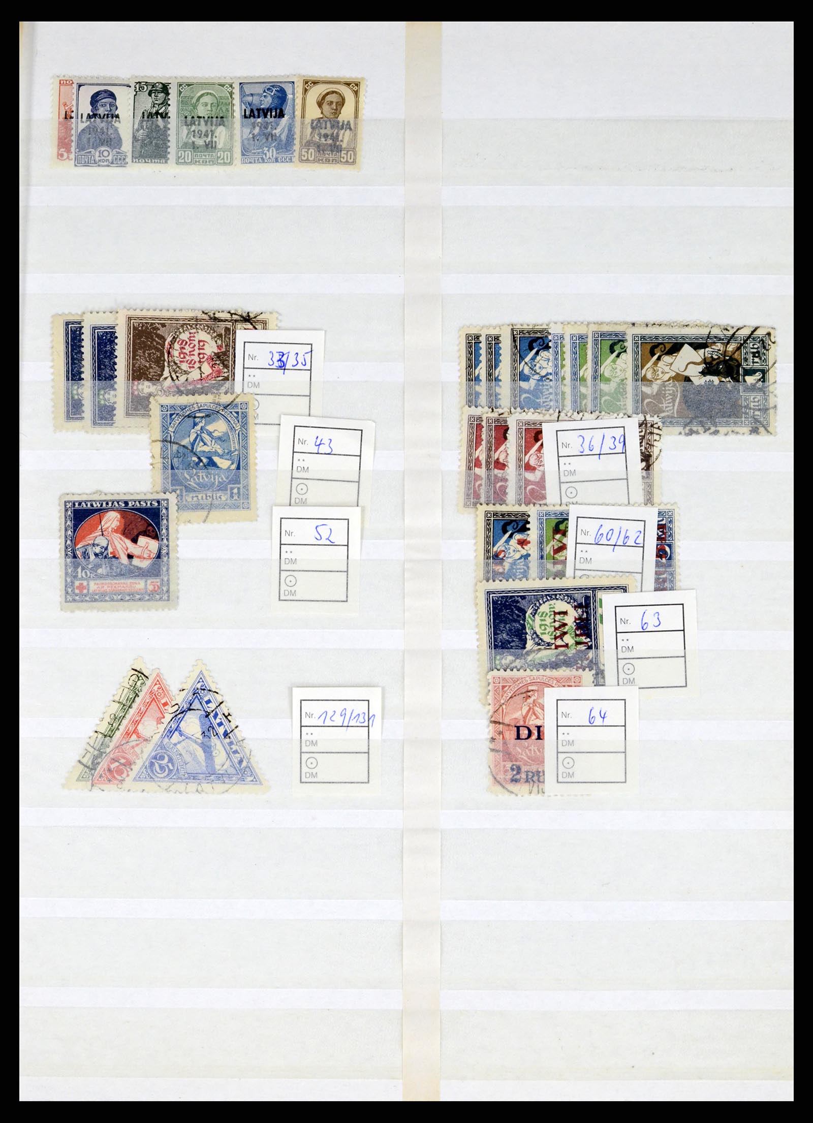 37312 001 - Postzegelverzameling 37312 Letland en Litouwen 1990-2000.